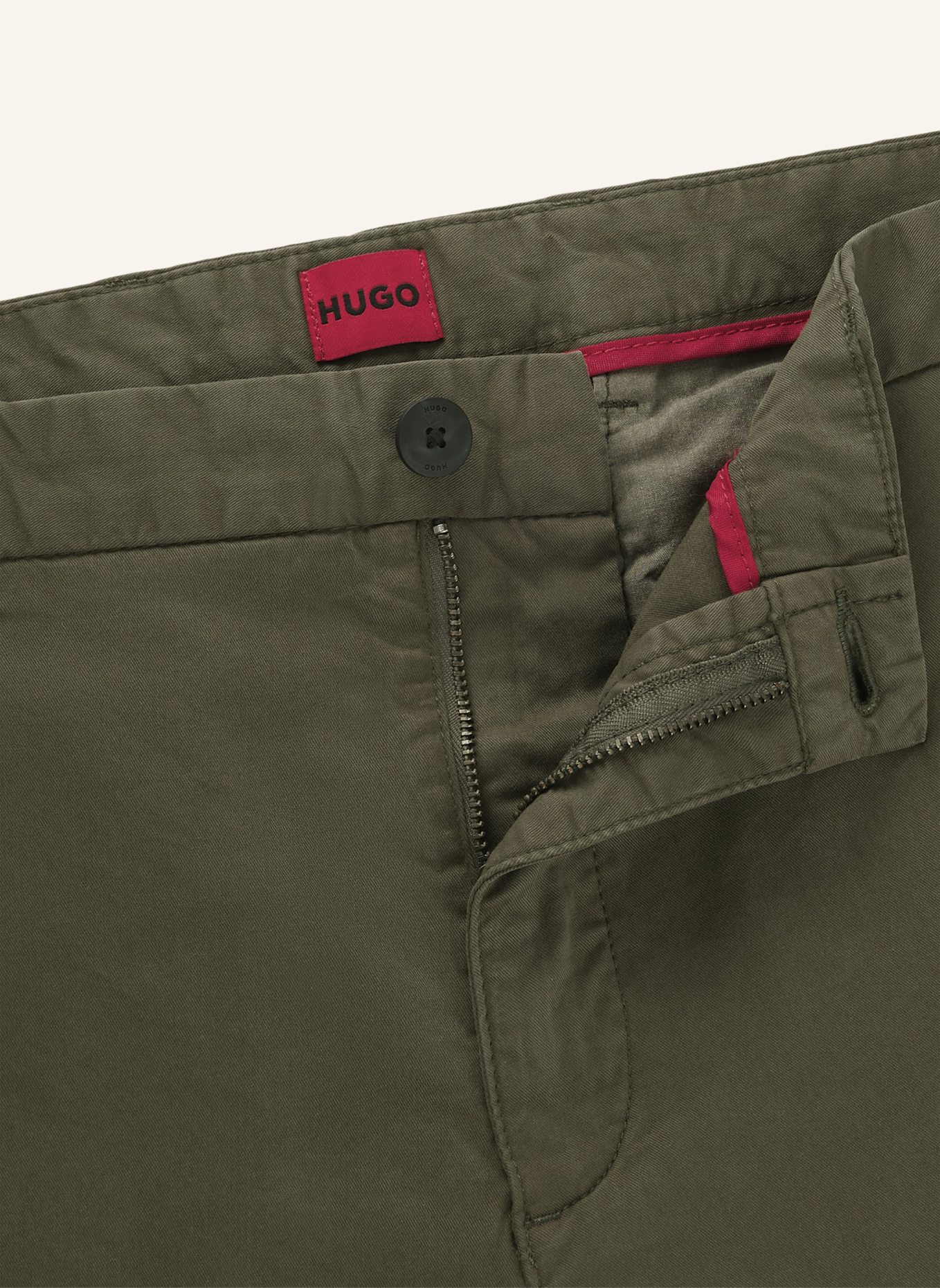 HUGO Casual Hose DAVID222D Slim Fit, Farbe: KHAKI (Bild 2)