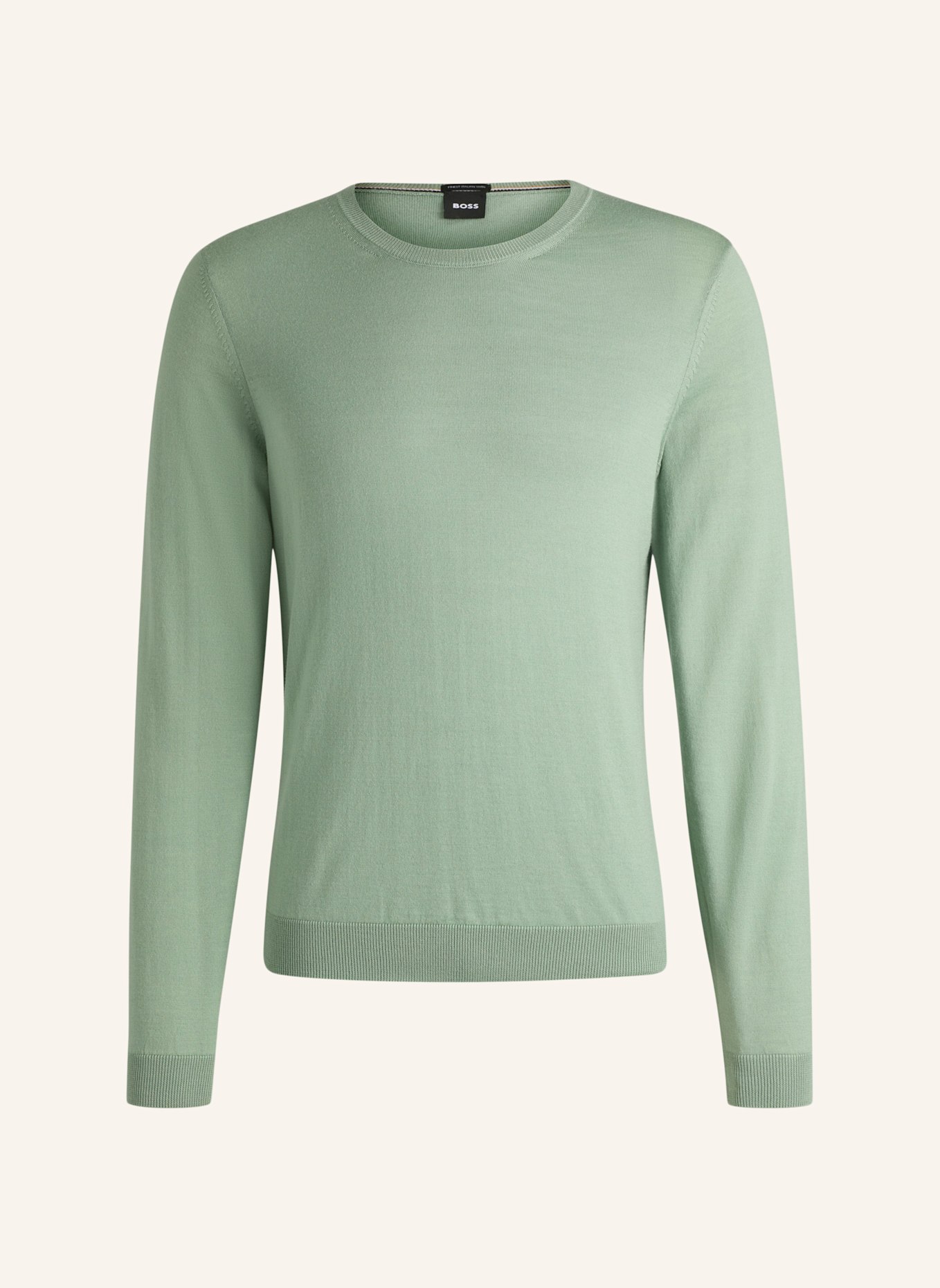 BOSS Pullover LENO-P Slim Fit, Farbe: HELLGRÜN (Bild 1)