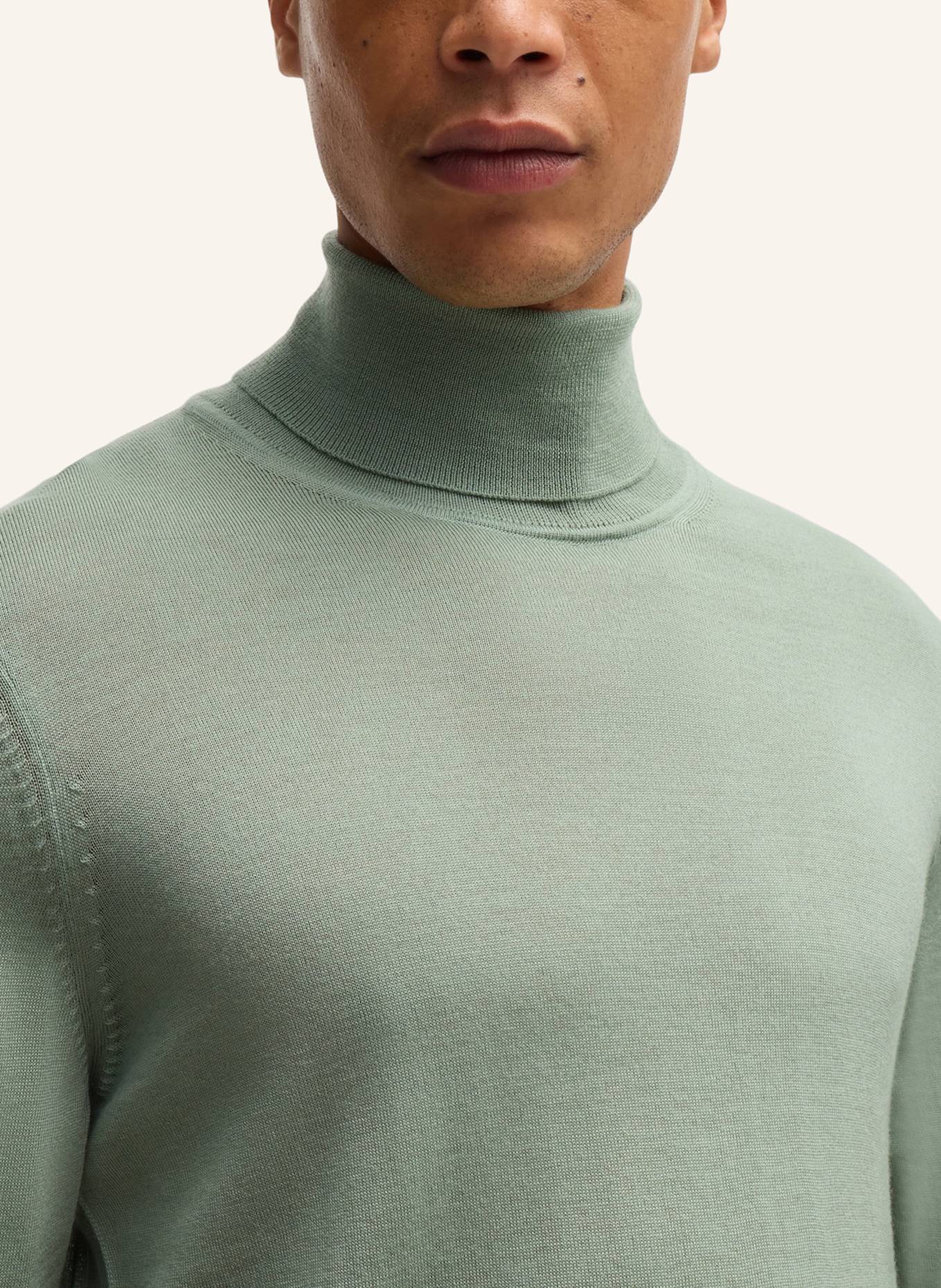 BOSS Pullover MUSSO-P Slim Fit, Farbe: HELLGRÜN (Bild 3)