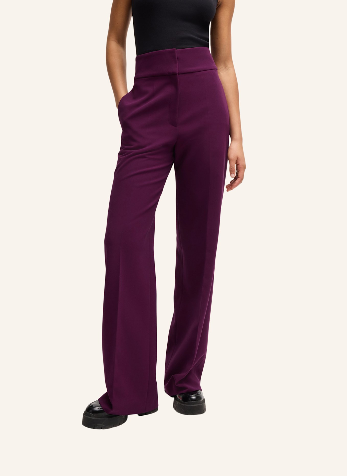 HUGO Business Hose HIMIA Regular Fit, Farbe: LILA (Bild 5)