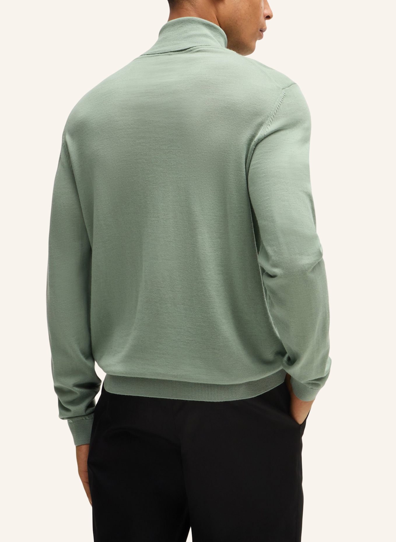 BOSS Pullover MUSSO-P Slim Fit, Farbe: HELLGRÜN (Bild 2)