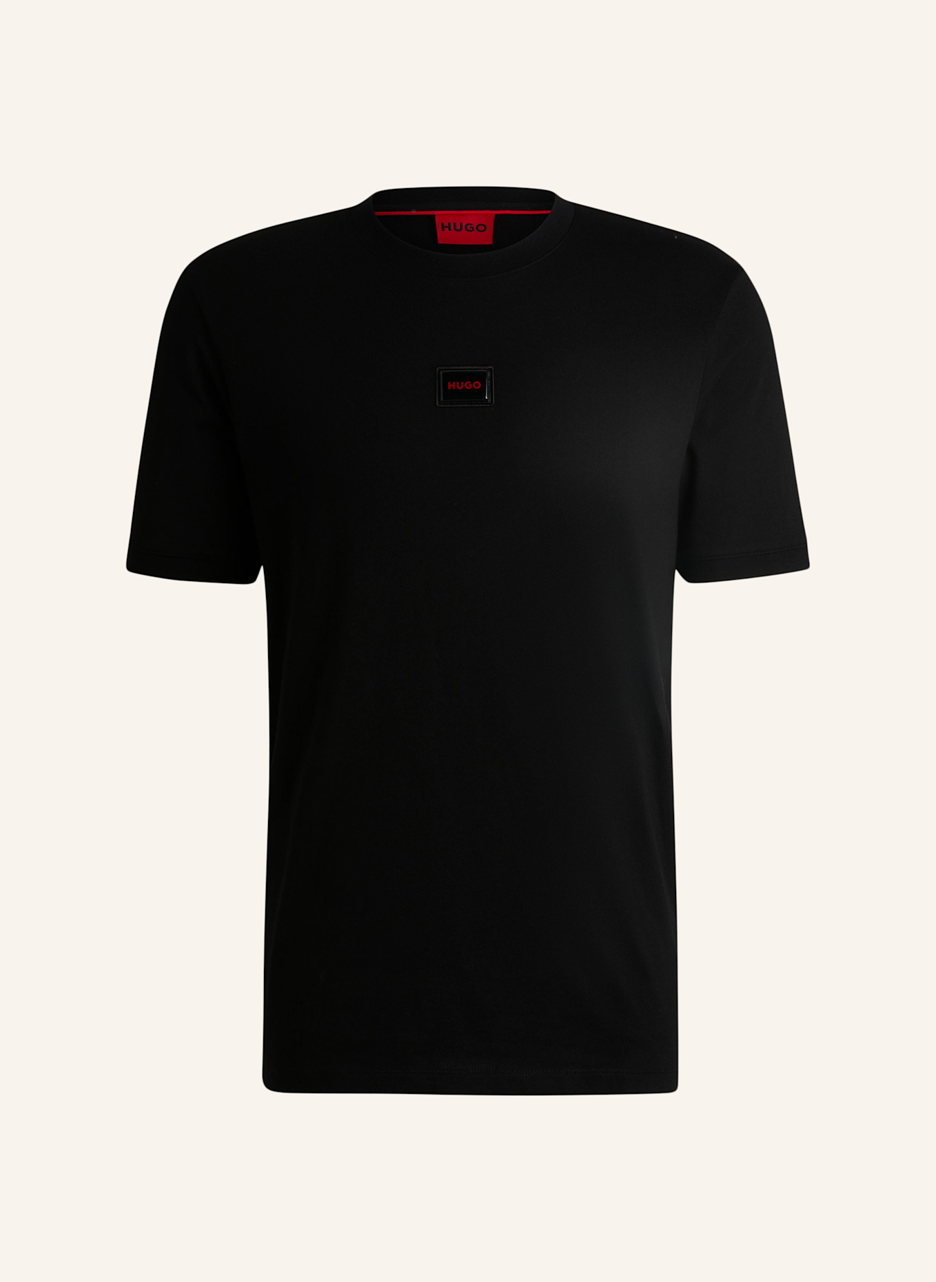 HUGO T-Shirt DIRAGOLINO_GEL Regular Fit, Farbe: SCHWARZ (Bild 1)