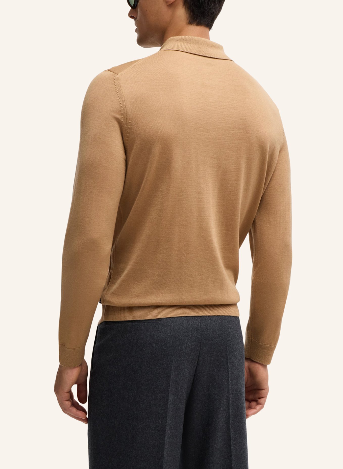 BOSS Pullover LANCIONE Slim Fit, Farbe: BEIGE (Bild 2)