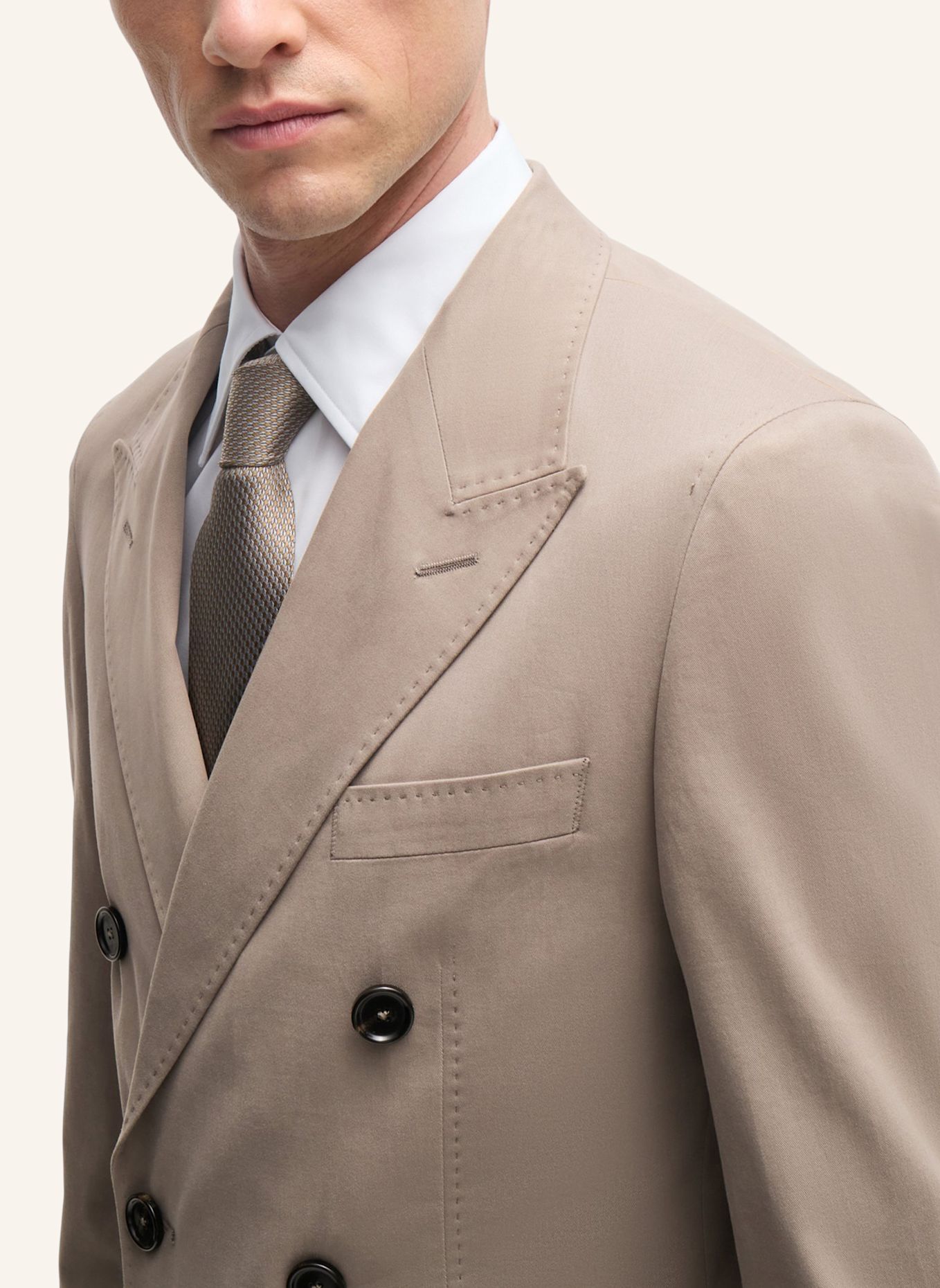 BOSS Business Anzug L-HESTON-2PCS-DB-243 Slim Fit, Farbe: BEIGE (Bild 4)