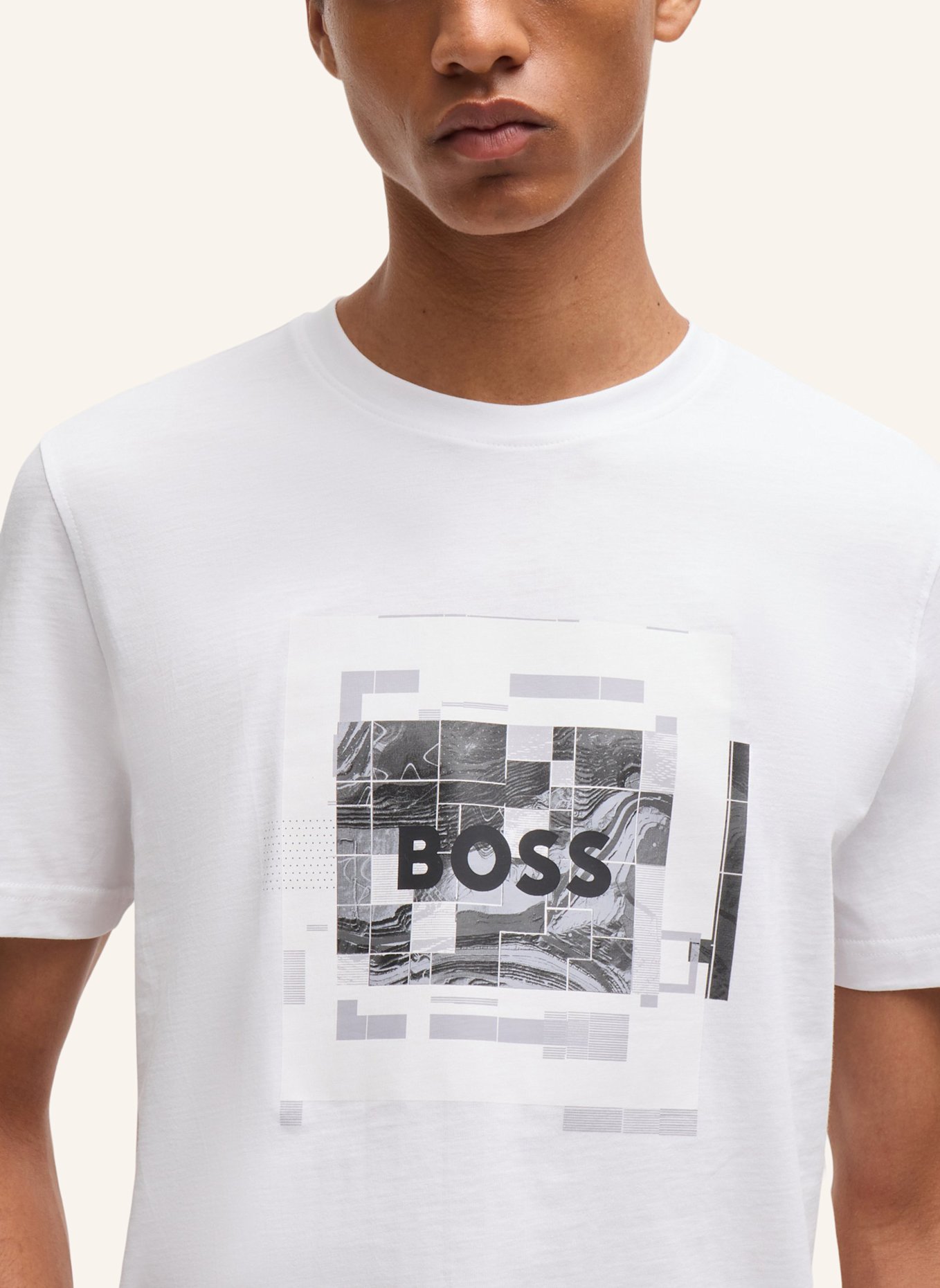 BOSS T-Shirt TE_URBAN Regular Fit, Farbe: WEISS (Bild 3)