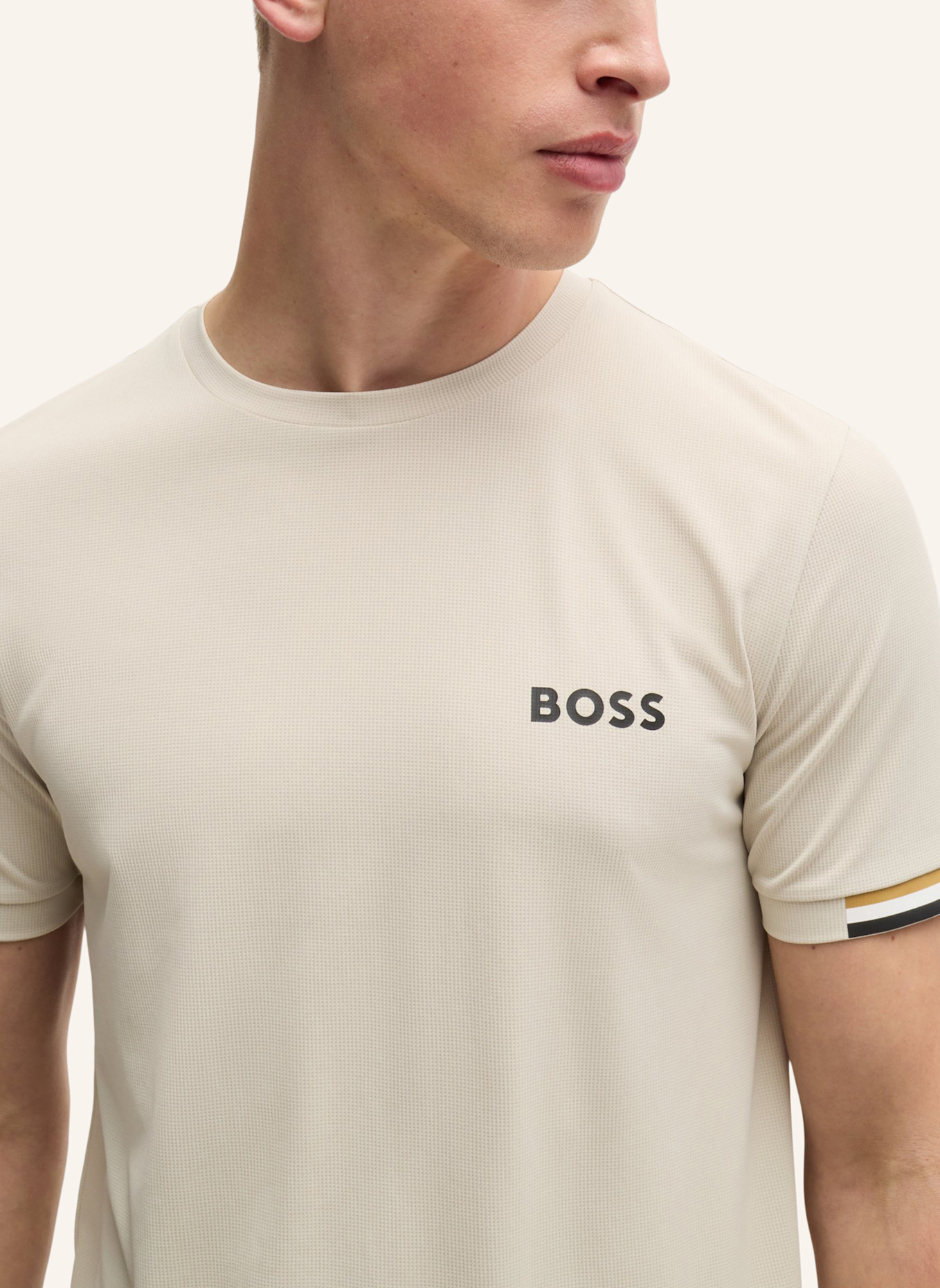 BOSS T-Shirt TEE MB, Farbe: BEIGE (Bild 3)