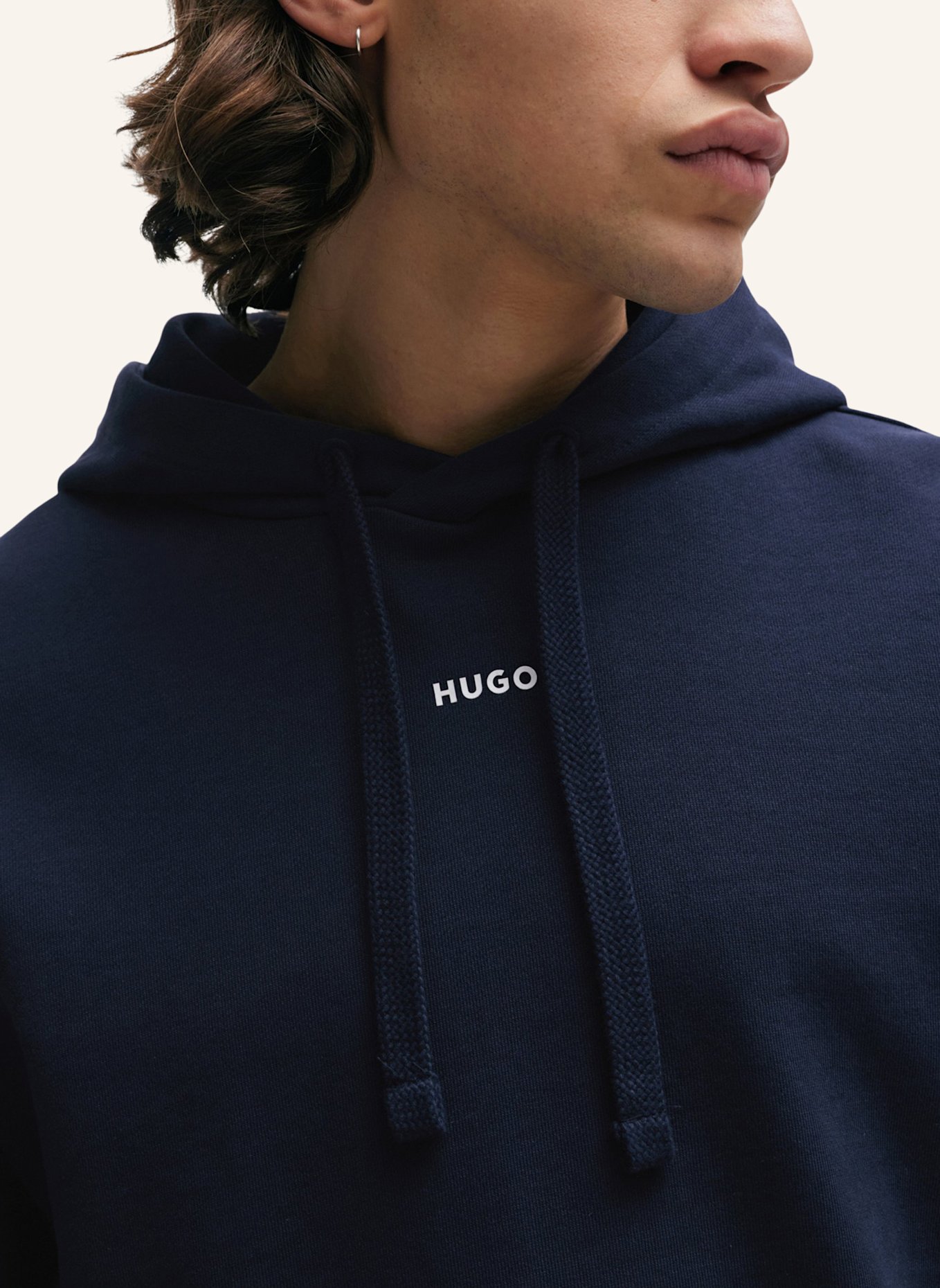 HUGO Sweatshirt DAPO Relaxed Fit, Farbe: DUNKELBLAU (Bild 3)