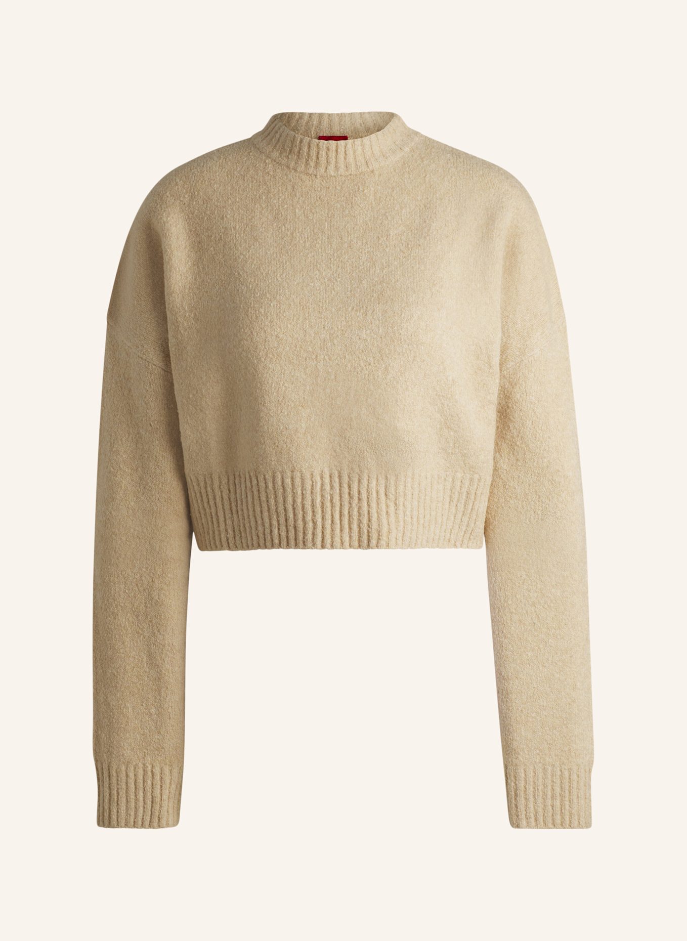 HUGO Pullover SELLEN Relaxed Fit, Farbe: BEIGE (Bild 1)