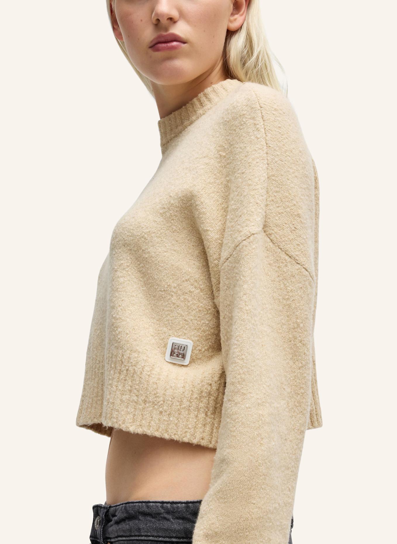 HUGO Pullover SELLEN Relaxed Fit, Farbe: BEIGE (Bild 3)