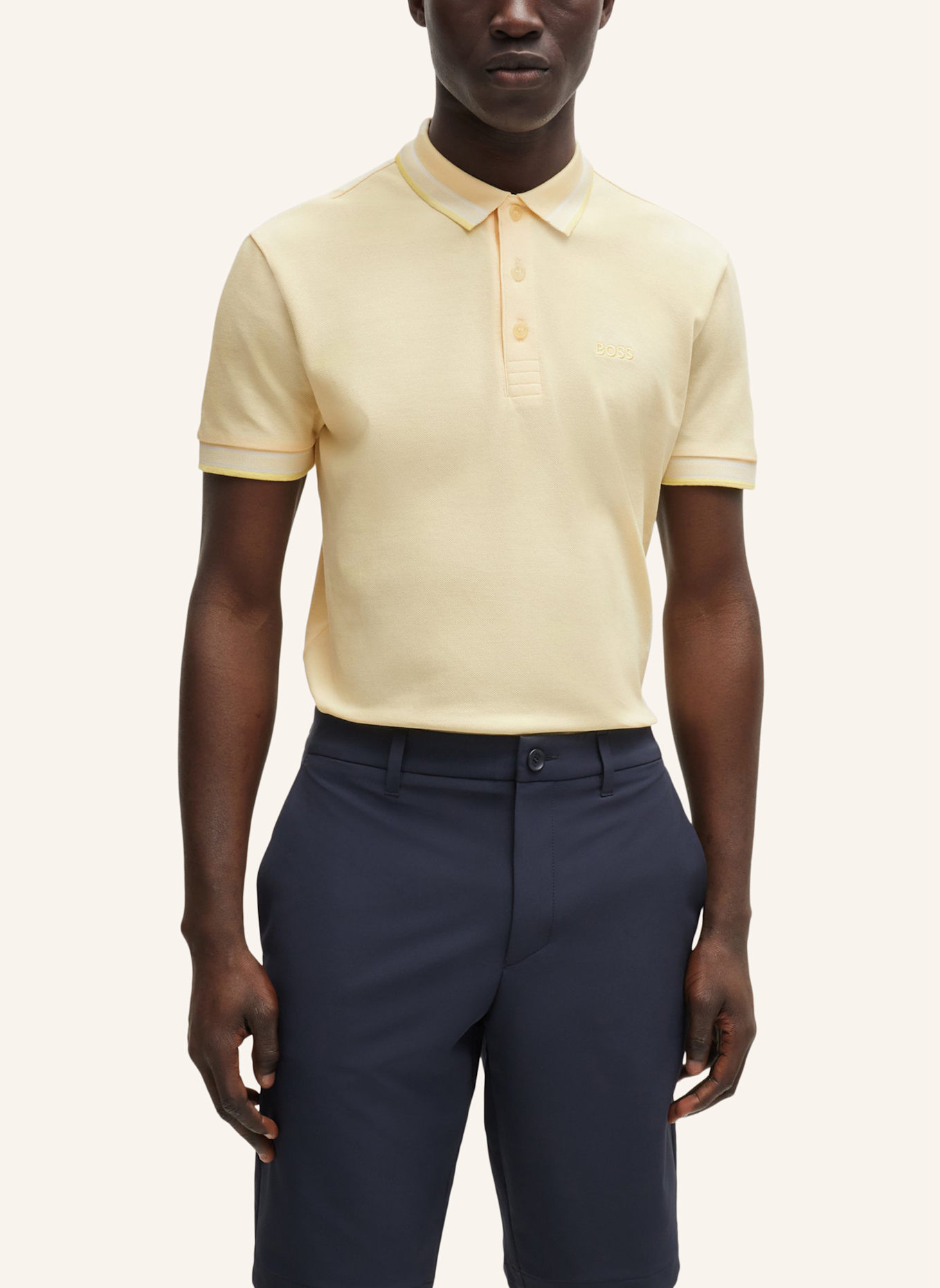 BOSS Poloshirt PADDY Regular Fit, Farbe: GOLD (Bild 8)