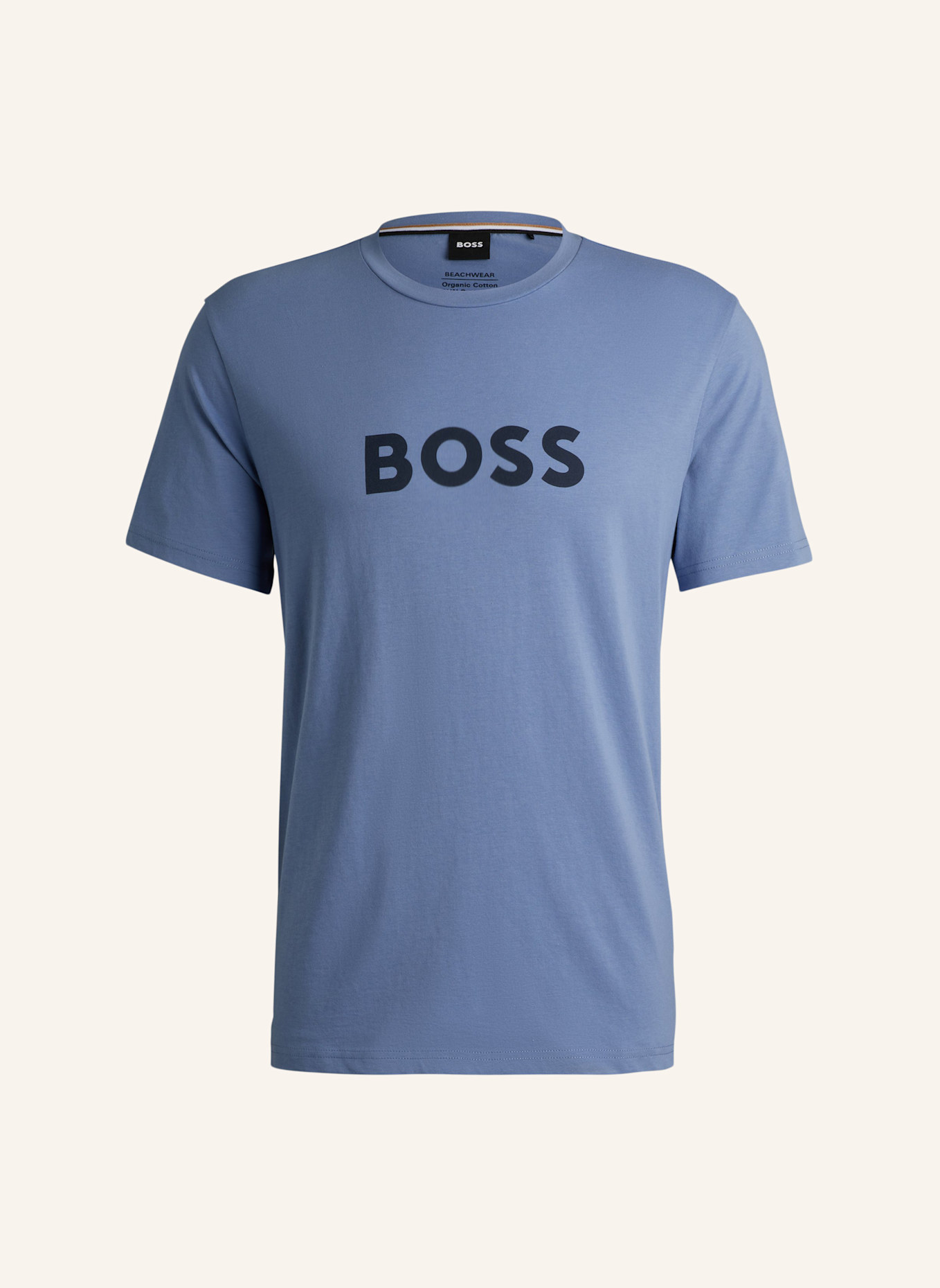 BOSS Strand-Oberteil T-SHIRT RN Regular Fit, Farbe: BLAU (Bild 1)