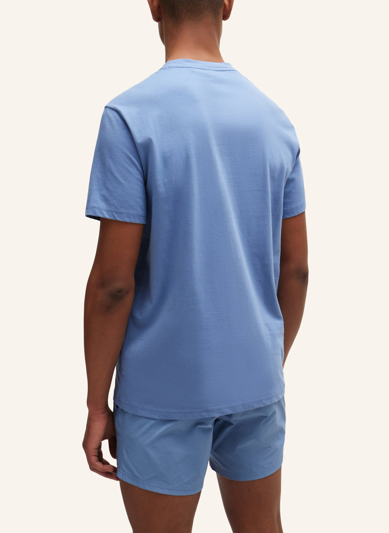 BOSS Strand-Oberteil T-SHIRT RN Regular Fit, Farbe: BLAU (Bild 2)