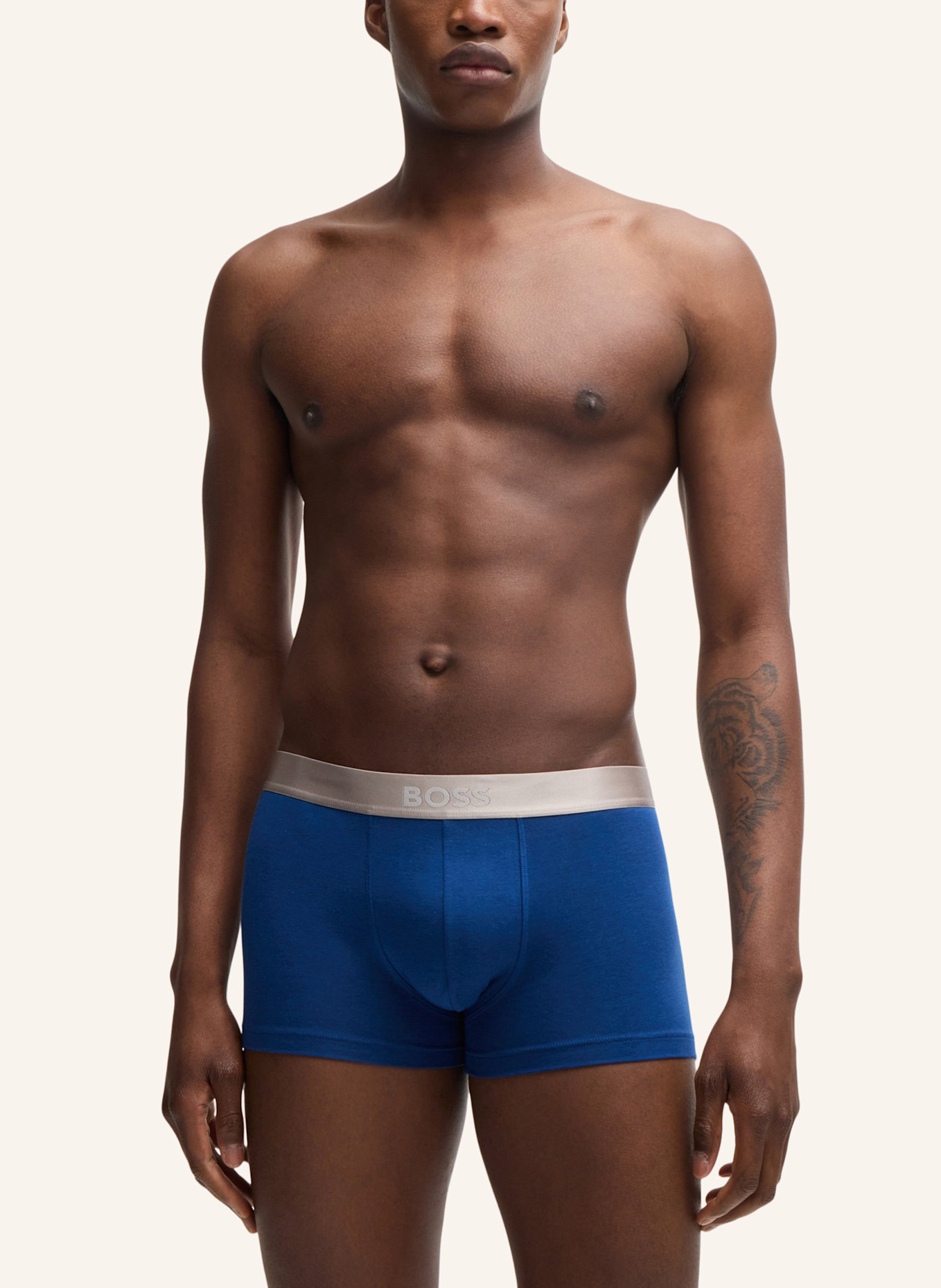 BOSS Boxershort TRUNK 3P METALLIC, Farbe: BLAU (Bild 7)