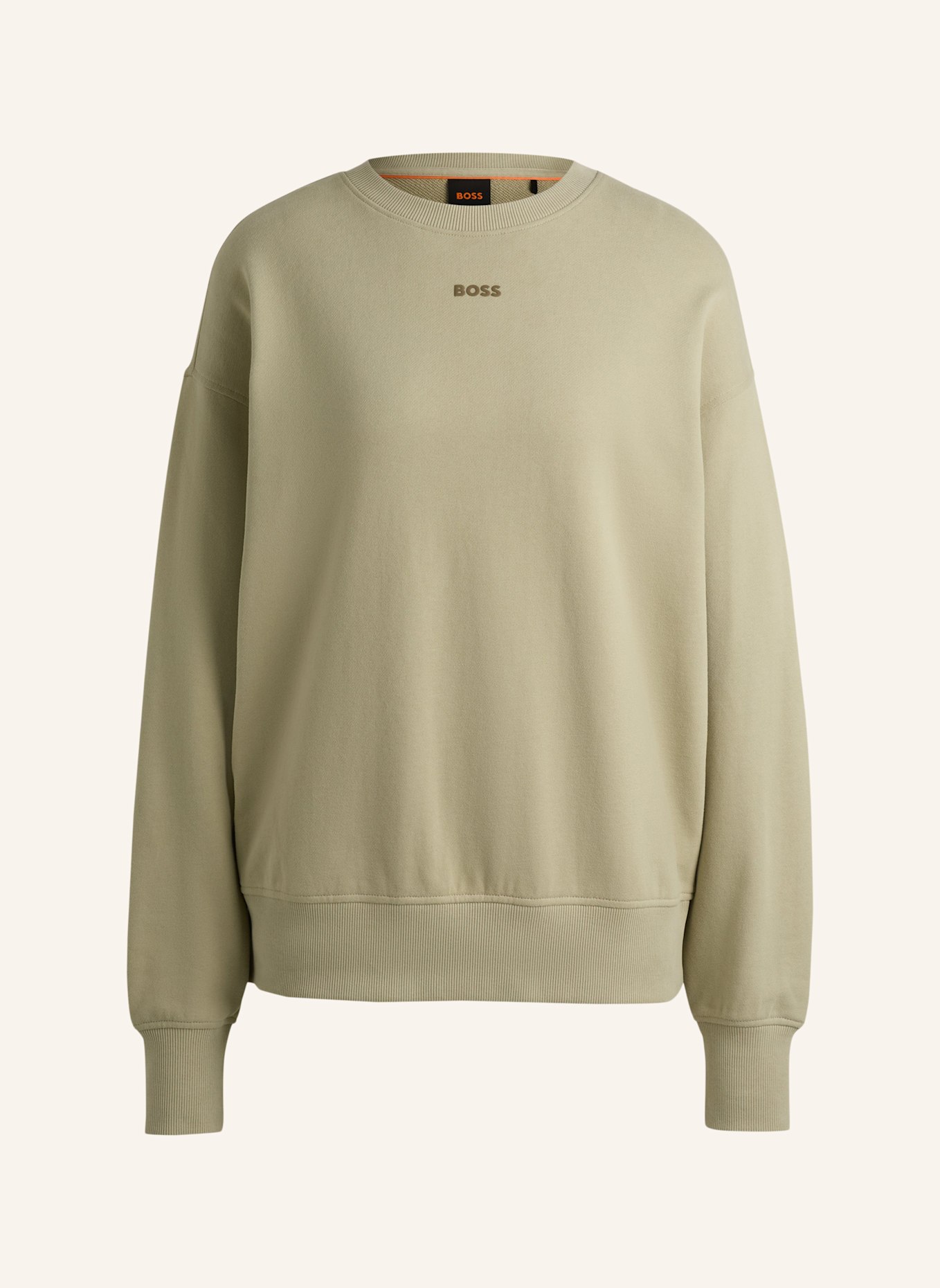 BOSS Sweatshirt C_ETEIA_SMALL_LOGO Relaxed Fit, Farbe: KHAKI (Bild 1)