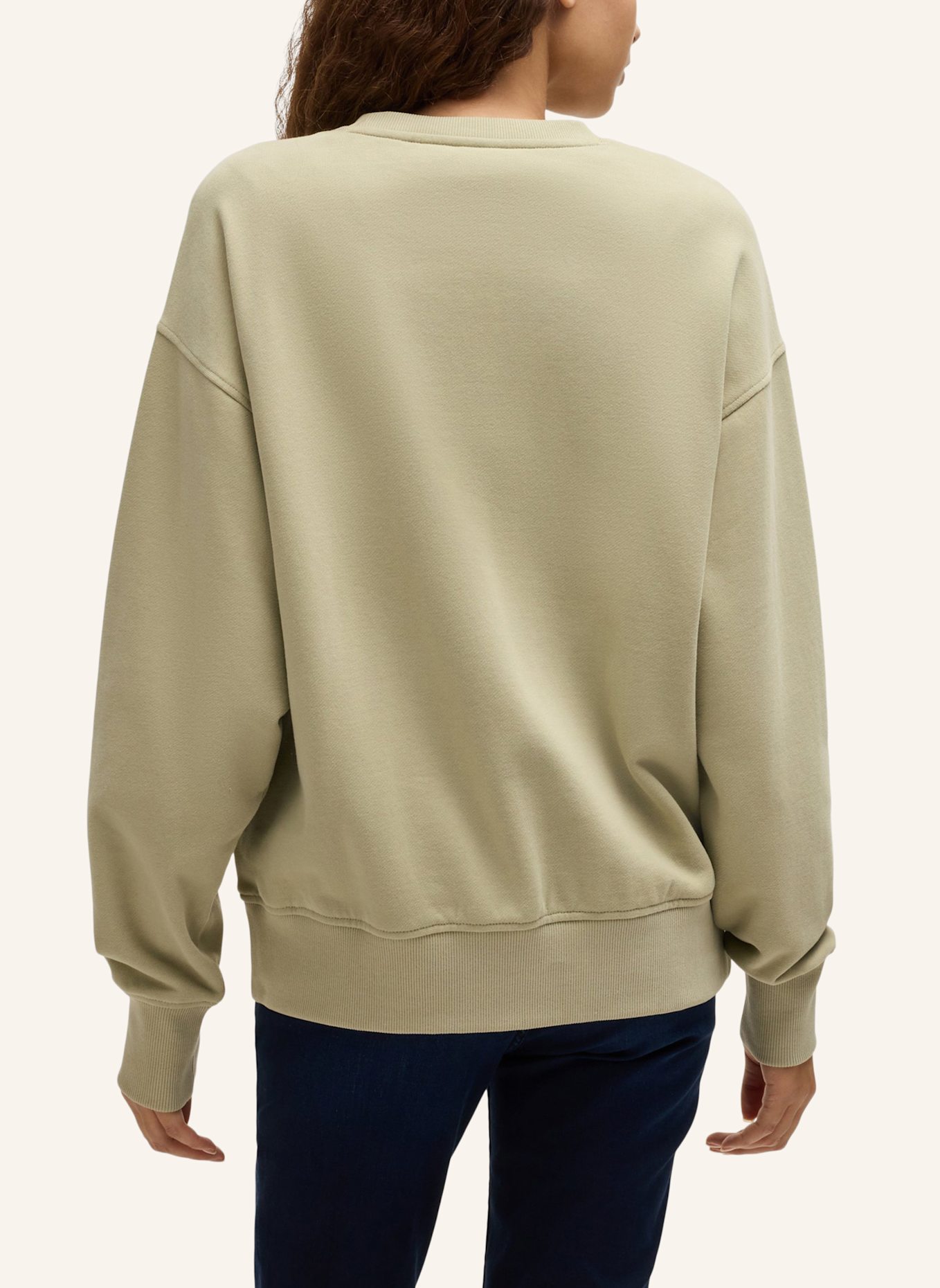 BOSS Sweatshirt C_ETEIA_SMALL_LOGO Relaxed Fit, Farbe: KHAKI (Bild 2)