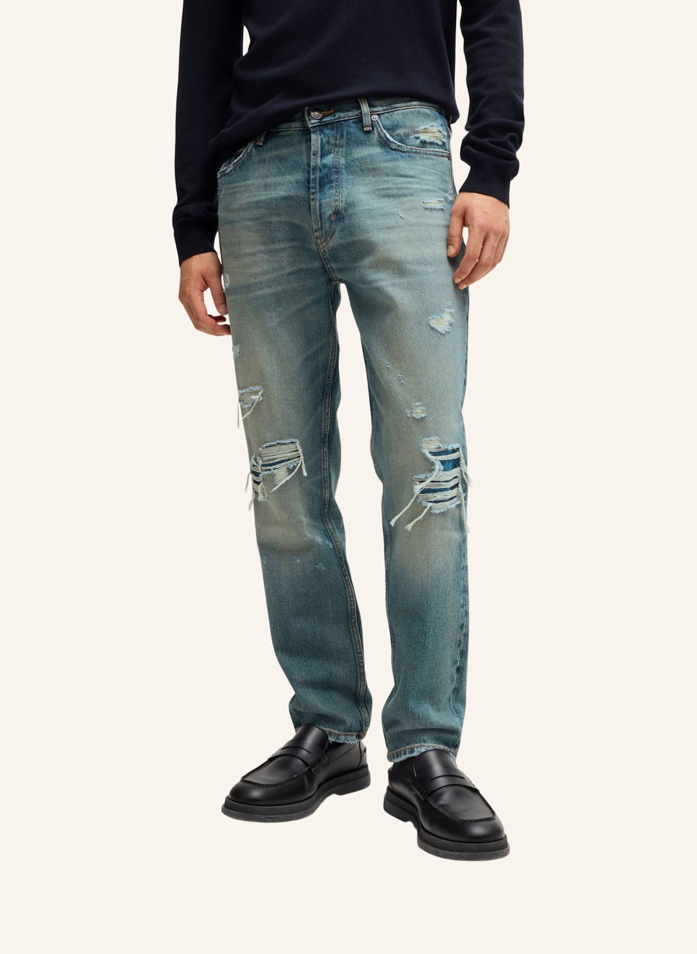 HUGO jeans Logos HUGO 634 Tapered Fit, Farbe: BLAU (Bild 5)