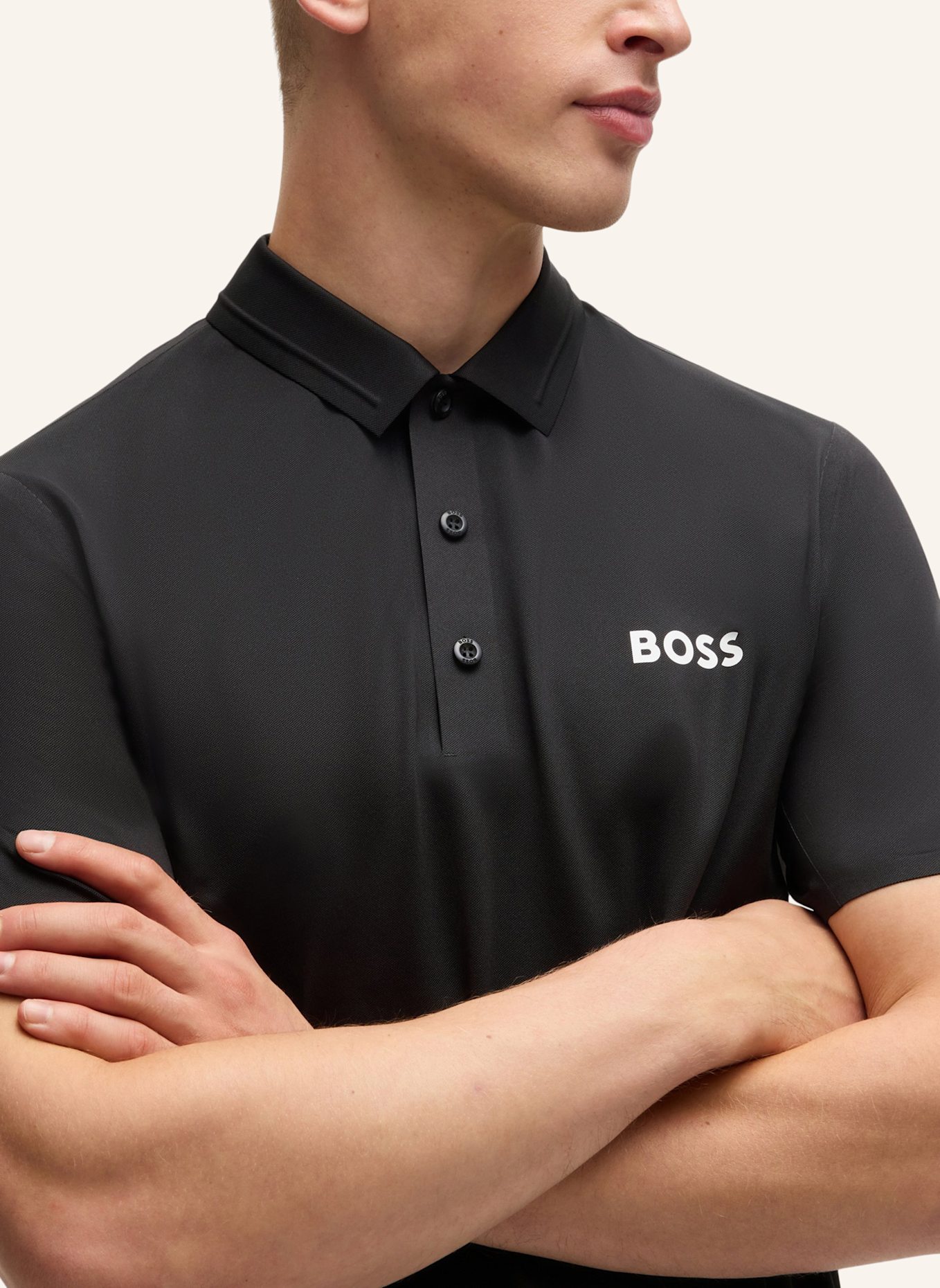 BOSS Poloshirt PATTEO MB 16 Slim Fit, Farbe: SCHWARZ (Bild 3)