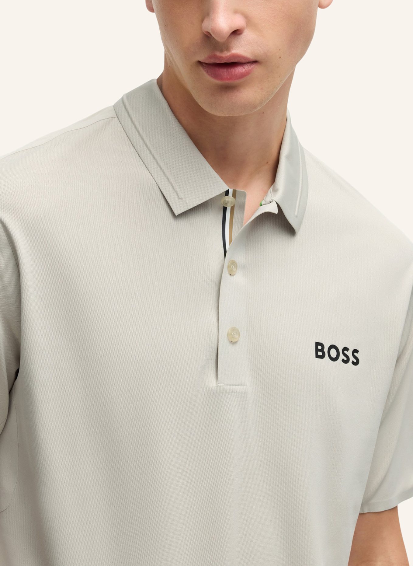 BOSS Poloshirt PATTEO MB 16 Slim Fit, Farbe: BEIGE (Bild 3)