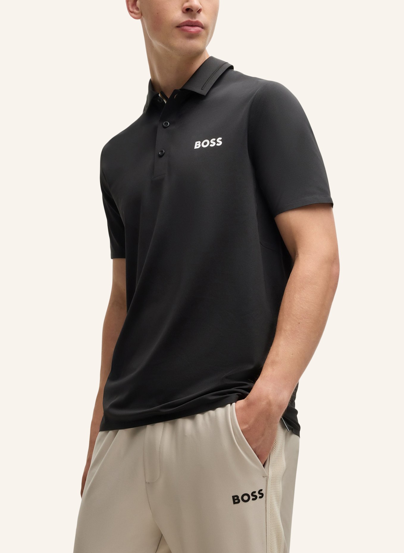 BOSS Poloshirt PATTEO MB 16 Slim Fit, Farbe: SCHWARZ (Bild 4)