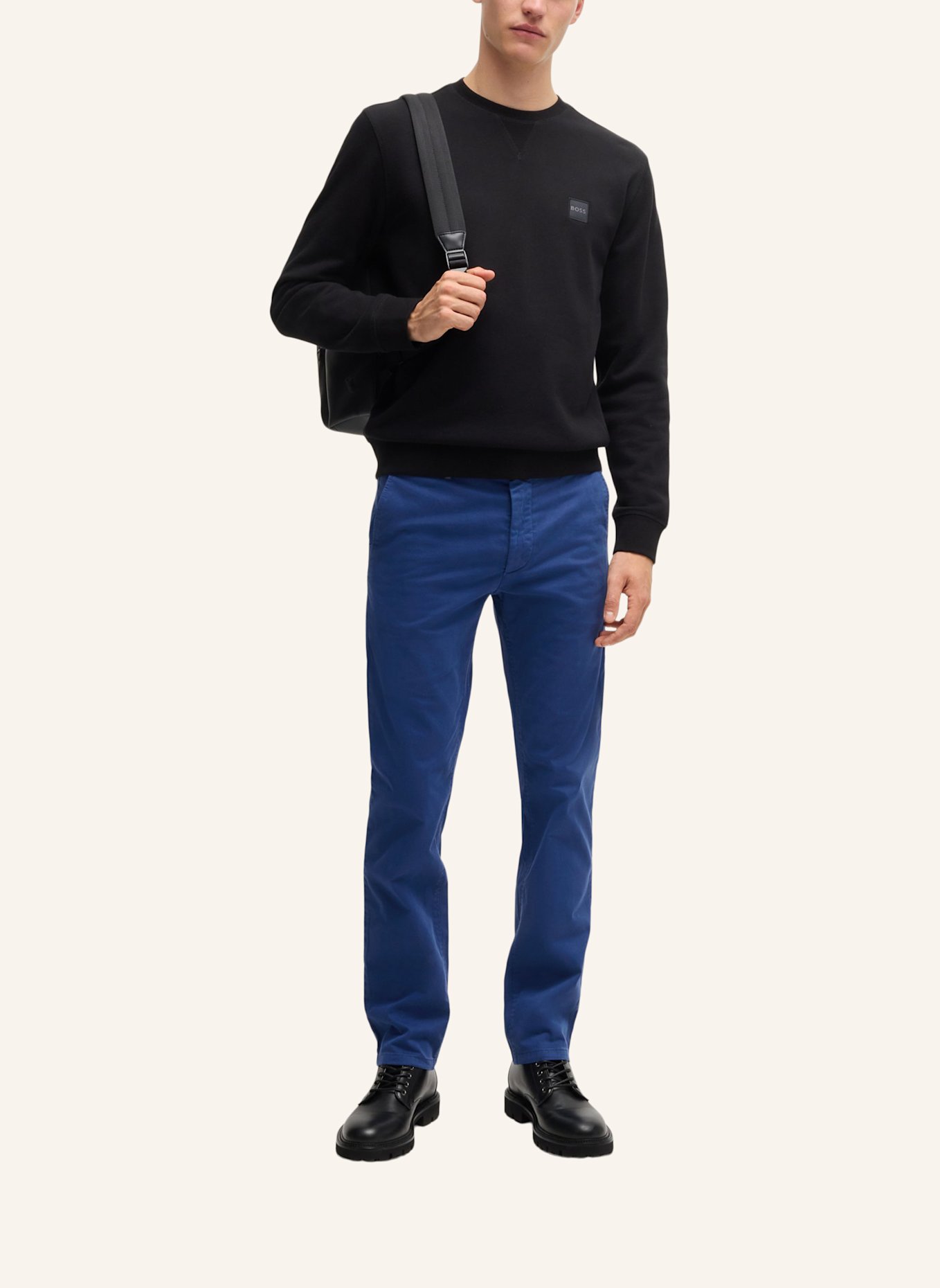 BOSS Casual Hose CHINO_SLIM Slim Fit, Farbe: BLAU (Bild 6)