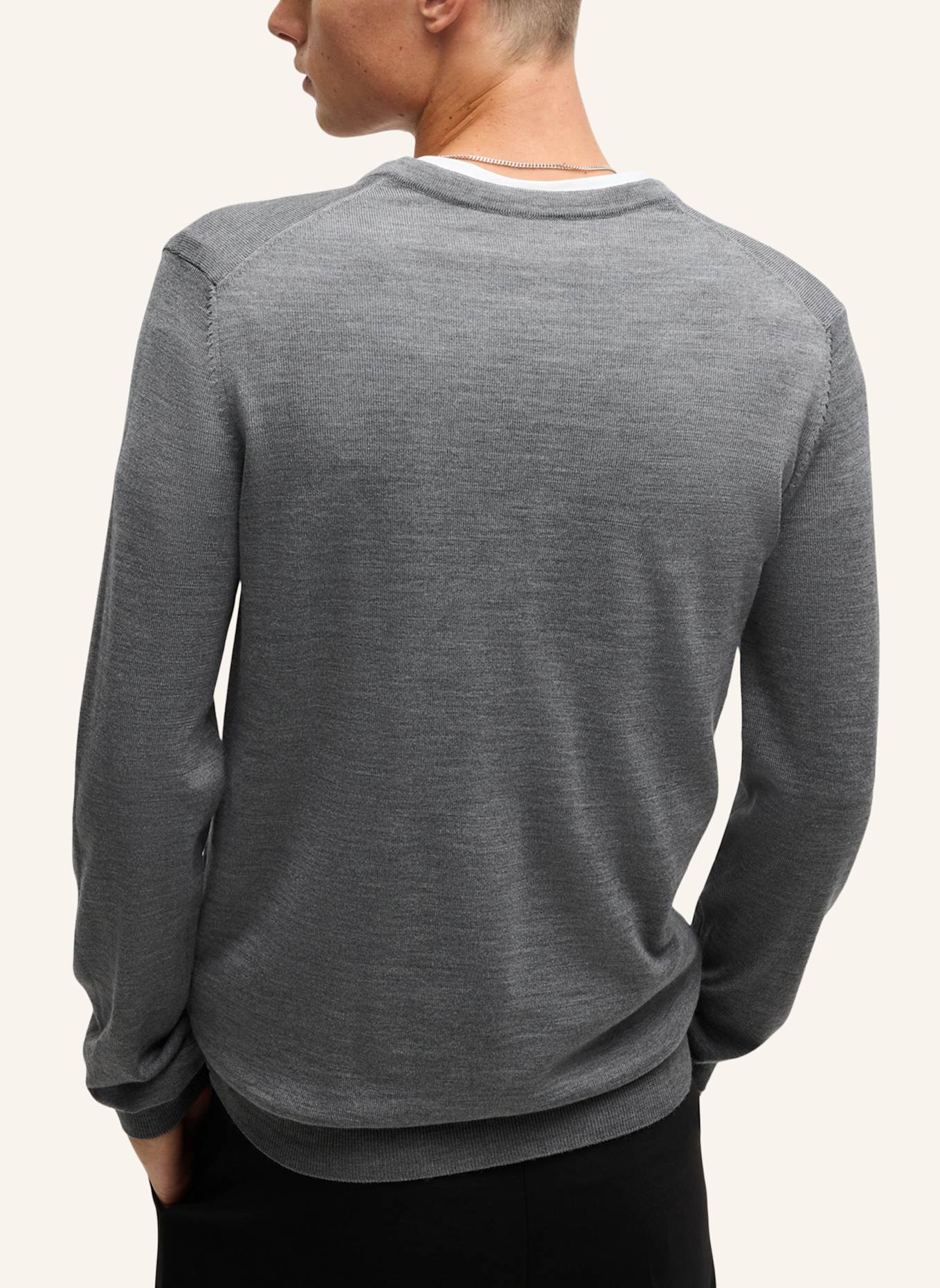 HUGO Pullover SAN VREDO-M Regular Fit, Farbe: GRAU (Bild 2)