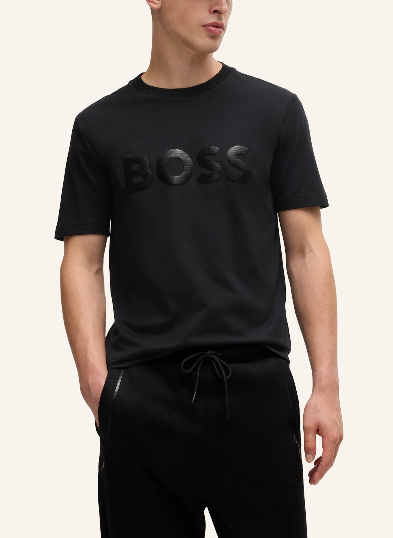 BOSS T-Shirt TEE MIRROR 2 Regular Fit, Farbe: SCHWARZ (Bild 4)