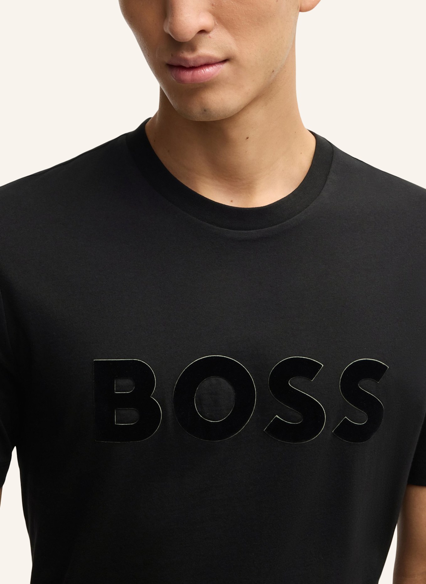 BOSS T-Shirt C-THOMPSON 60 Regular Fit, Farbe: SCHWARZ (Bild 3)