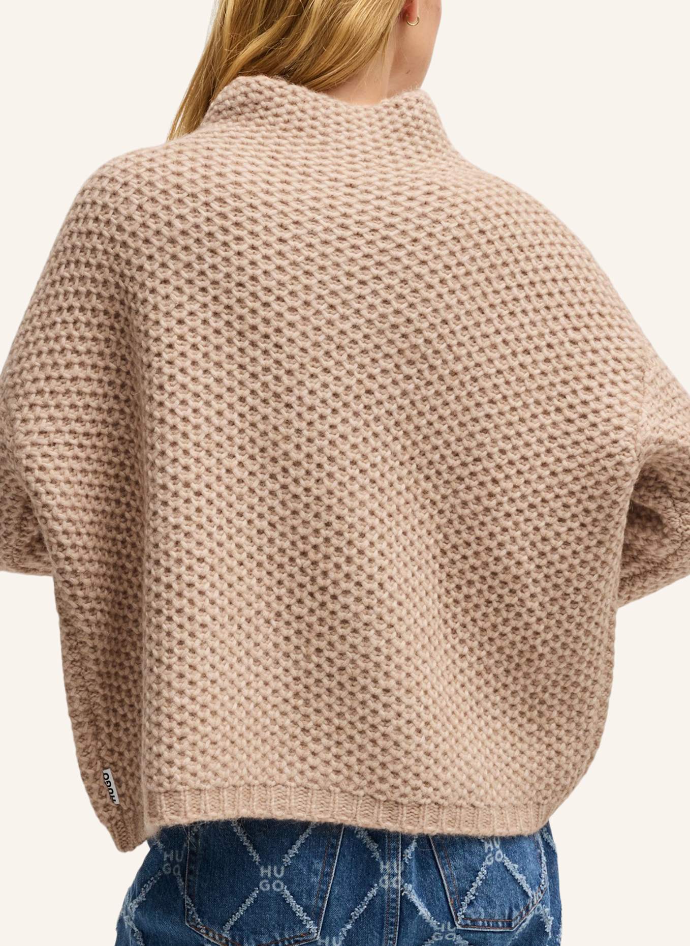 HUGO Pullover SAFINEYNNY Relaxed Fit, Farbe: BEIGE (Bild 2)