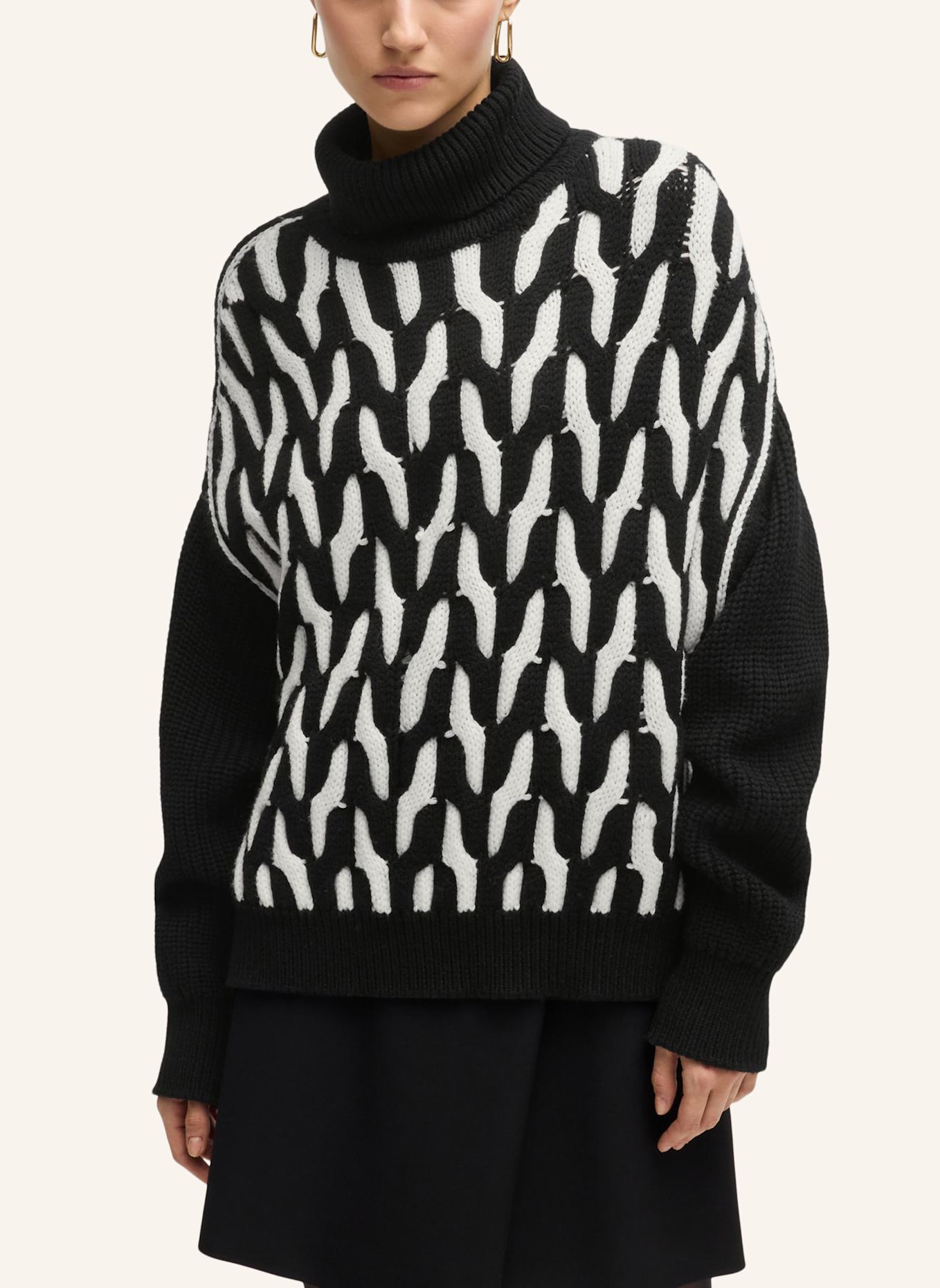 BOSS Pullover FERDOLIA Oversize Fit, Farbe: WEISS (Bild 4)