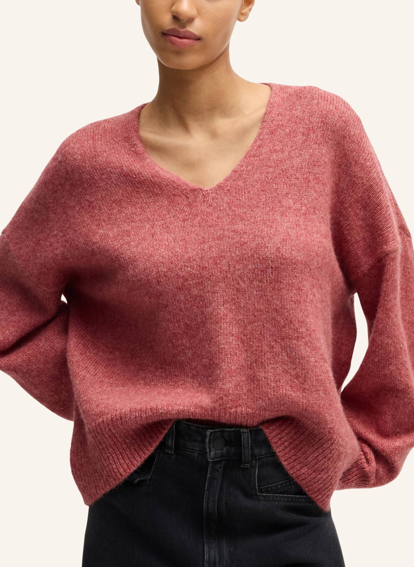 BOSS Pullover C_FONDYS Relaxed Fit, Farbe: PINK (Bild 3)