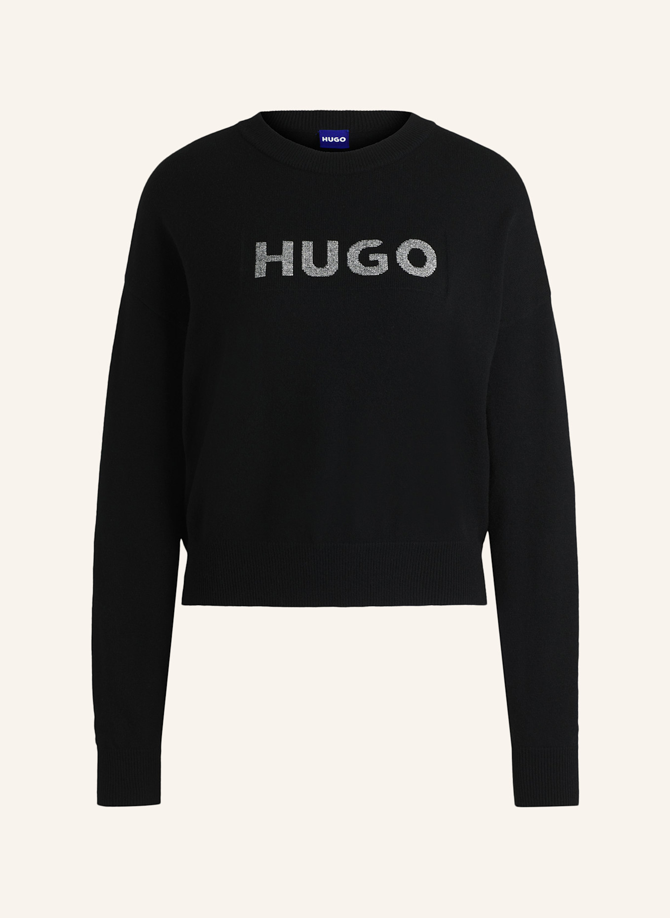 HUGO Pullover SLOGERIX_B Relaxed Fit, Farbe: SCHWARZ (Bild 1)