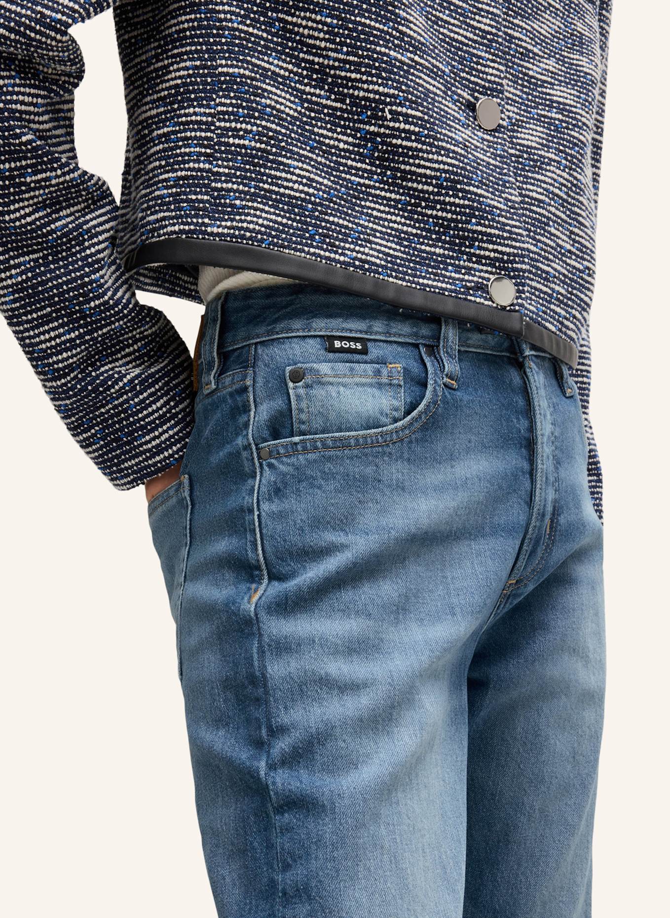 BOSS Jeans HEIGHT-CLASSIC JEAN Regular Fit, Farbe: BLAU (Bild 4)