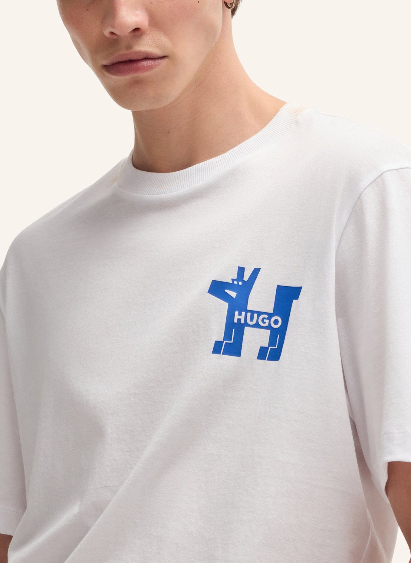 HUGO T-Shirt NOLADOGG Regular Fit, Farbe: WEISS (Bild 3)