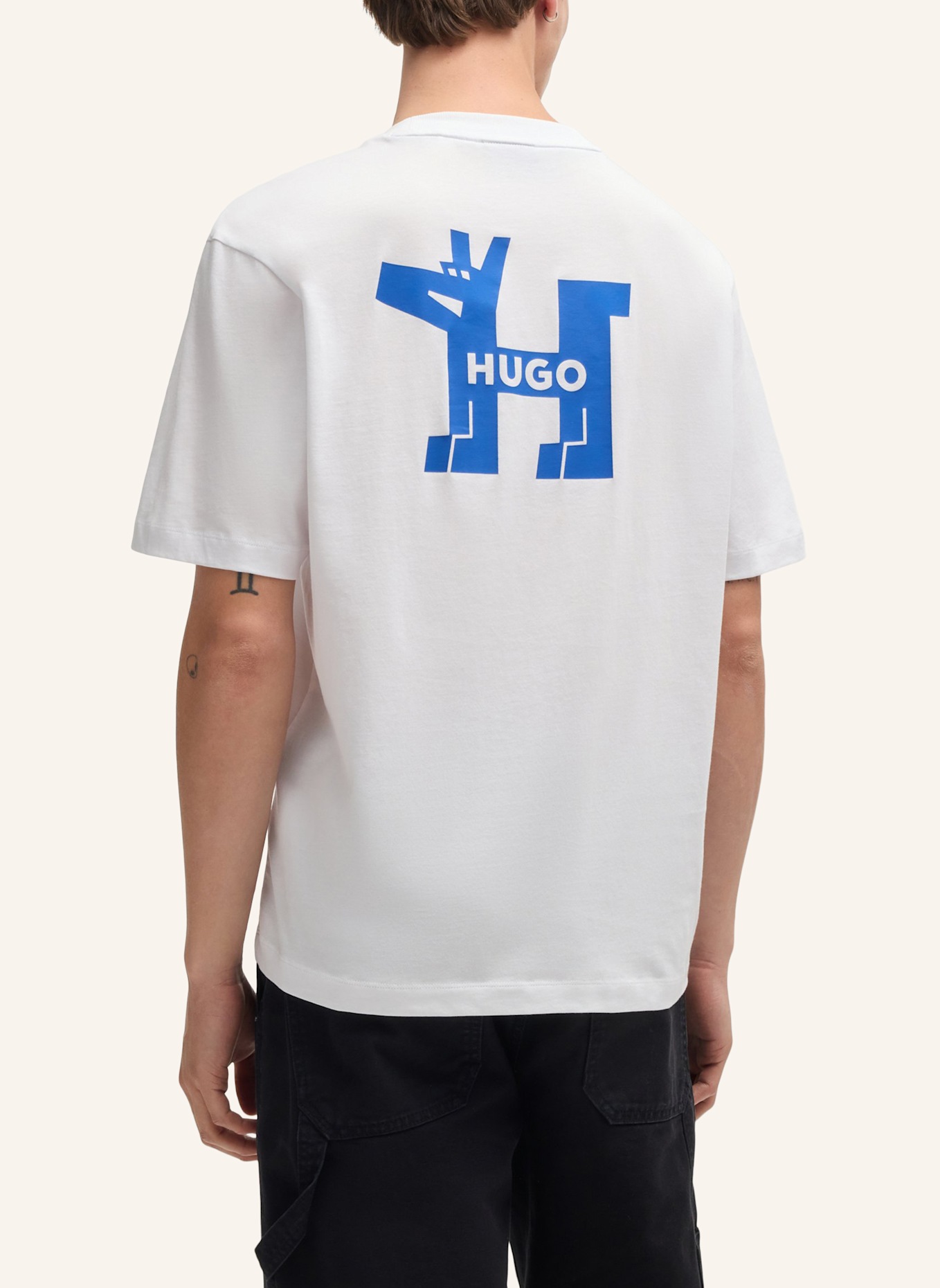 HUGO T-Shirt NOLADOGG Regular Fit, Farbe: WEISS (Bild 2)