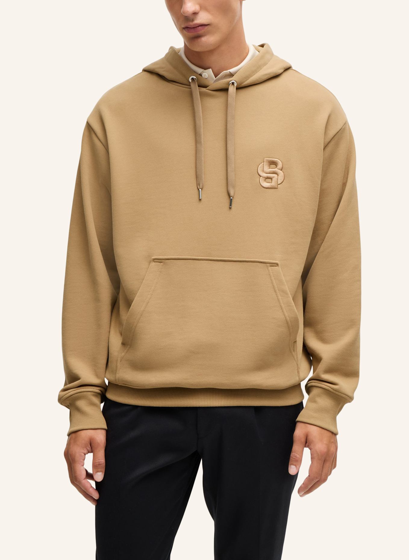 BOSS Sweatshirt C-SULLIVAN 23 Oversize Fit, Farbe: BEIGE (Bild 4)