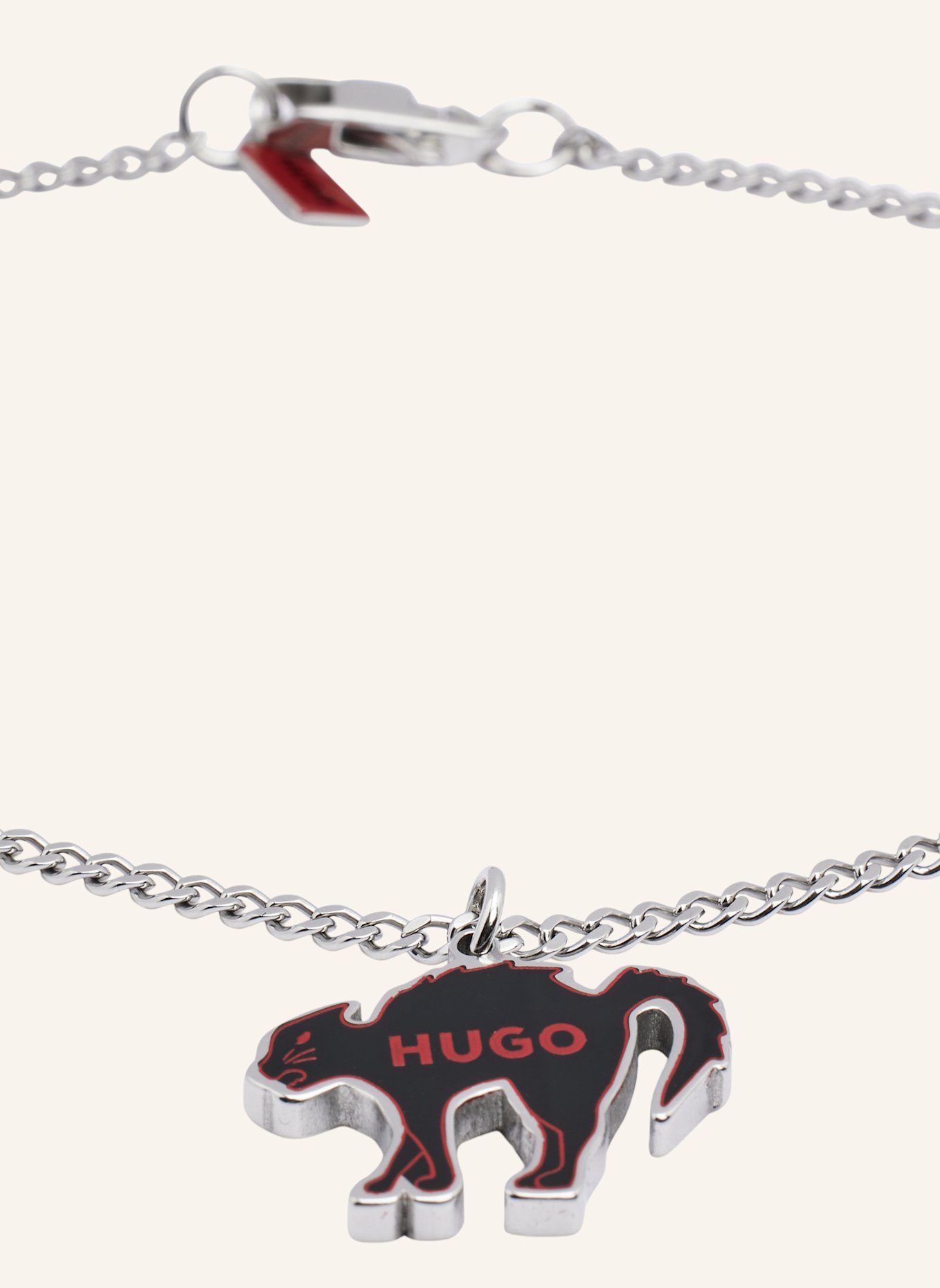 HUGO Halskette E-STICKERPENDANT-NEC, Farbe: SILBER (Bild 2)