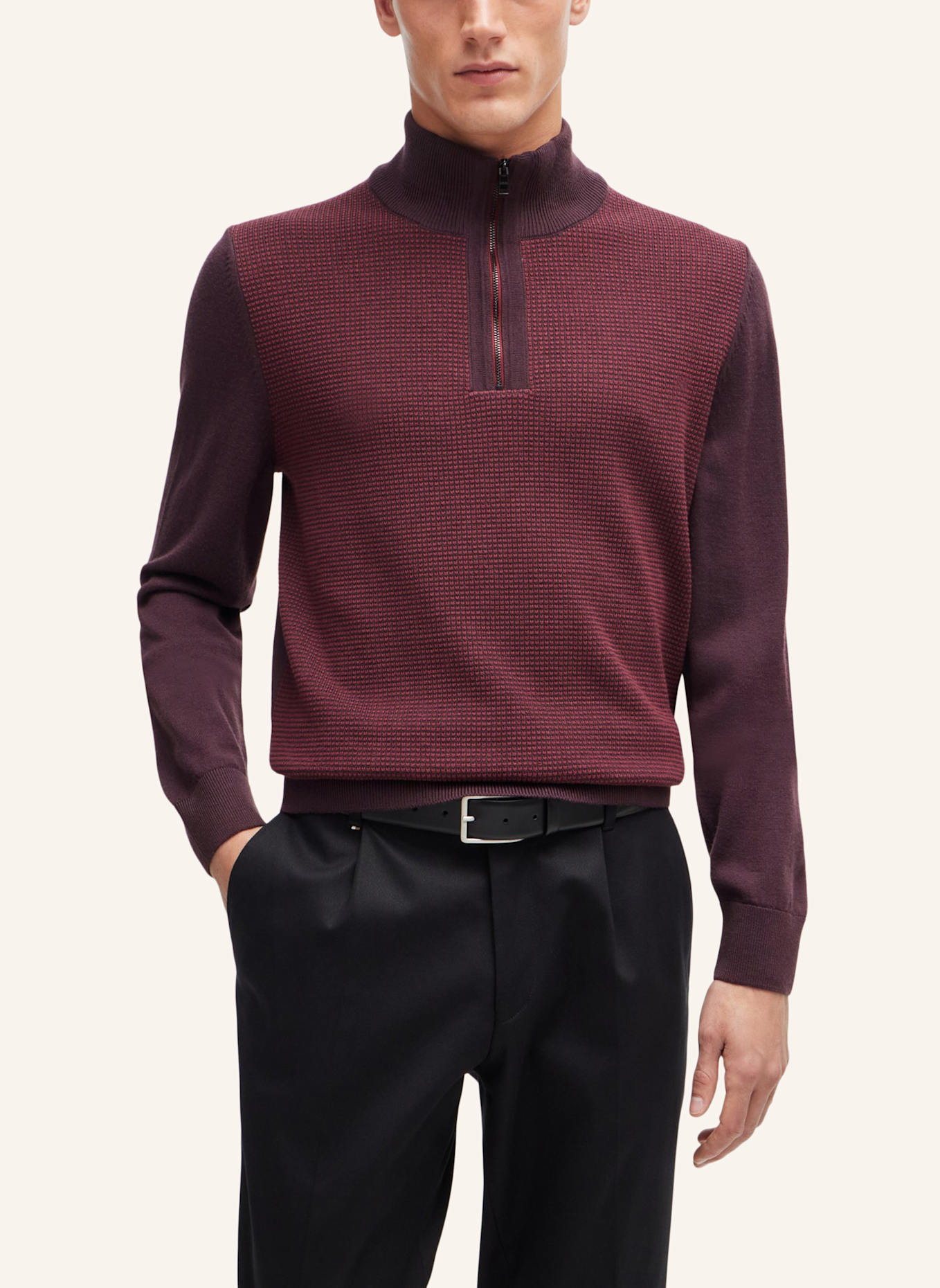 BOSS Pullover H-DAMBINO Regular Fit, Farbe: ROT (Bild 4)