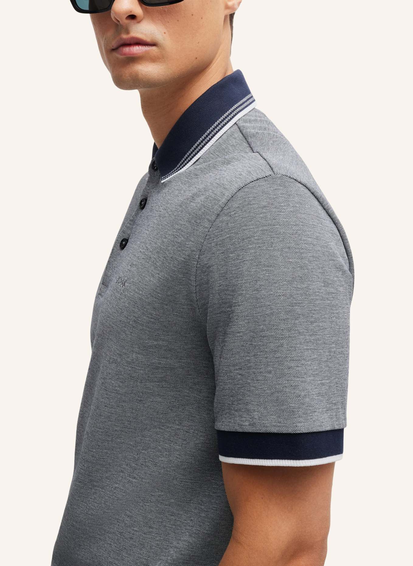 BOSS Poloshirt H-PROUT 141 Regular Fit, Farbe: DUNKELBLAU (Bild 3)