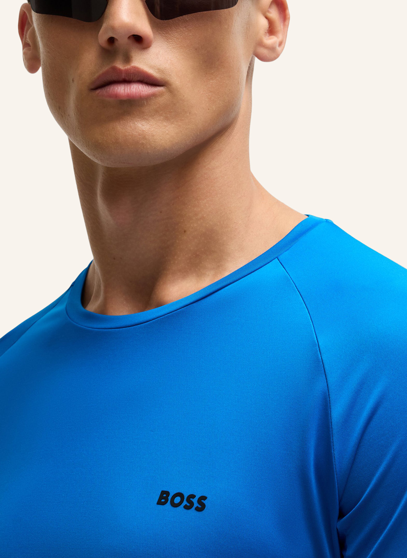 BOSS T-Shirt TEE ACTIVE 4 Regular Fit, Farbe: BLAU (Bild 3)