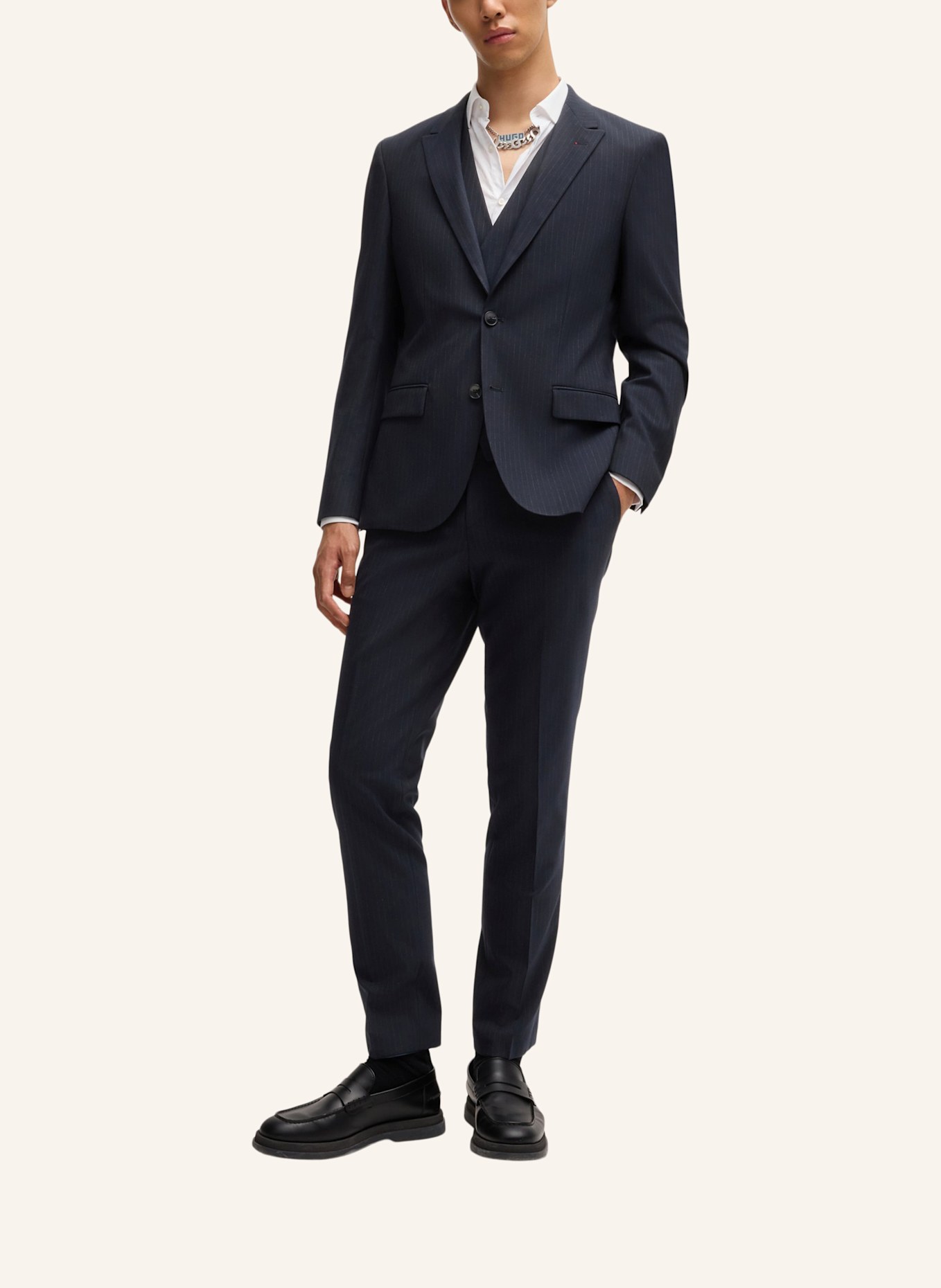 HUGO Business Anzug HENRY/GETLIN234V1X Slim Fit, Farbe: DUNKELBLAU (Bild 9)