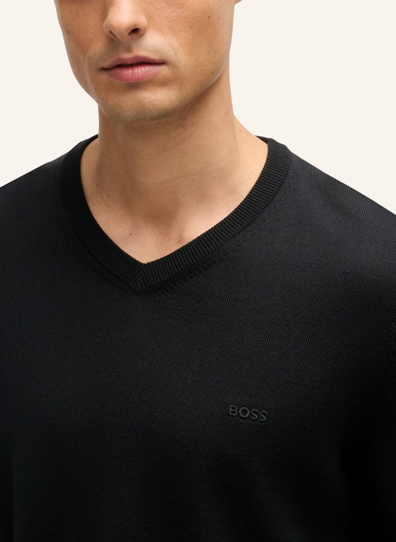 BOSS Pullover BARAM-L Regular Fit, Farbe: SCHWARZ (Bild 3)