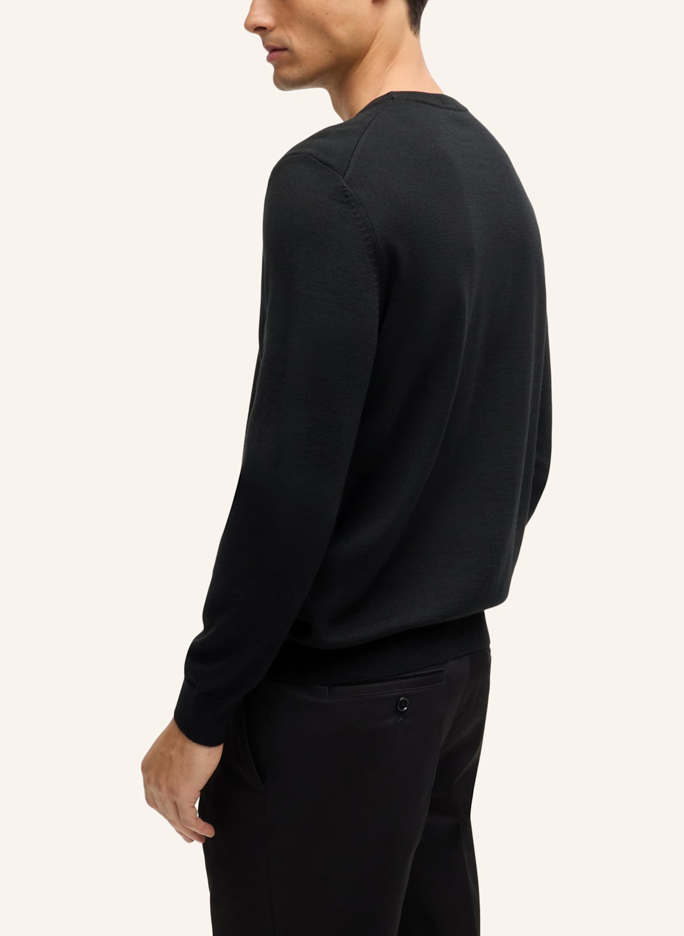 BOSS Pullover BARAM-L Regular Fit, Farbe: SCHWARZ (Bild 2)