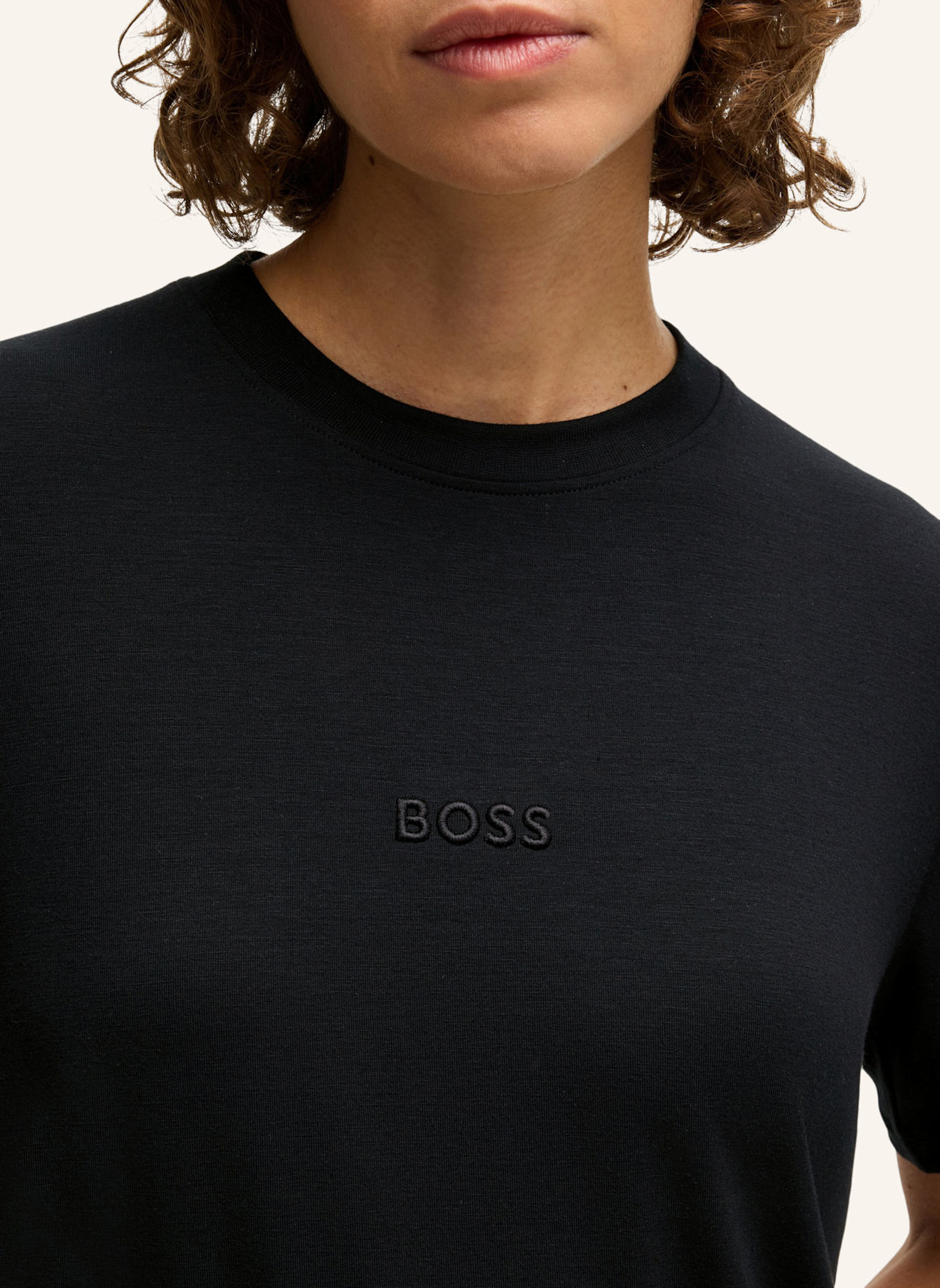 BOSS Loungewear Oberteil SELECT T-SHIRT Regular Fit, Farbe: SCHWARZ (Bild 3)