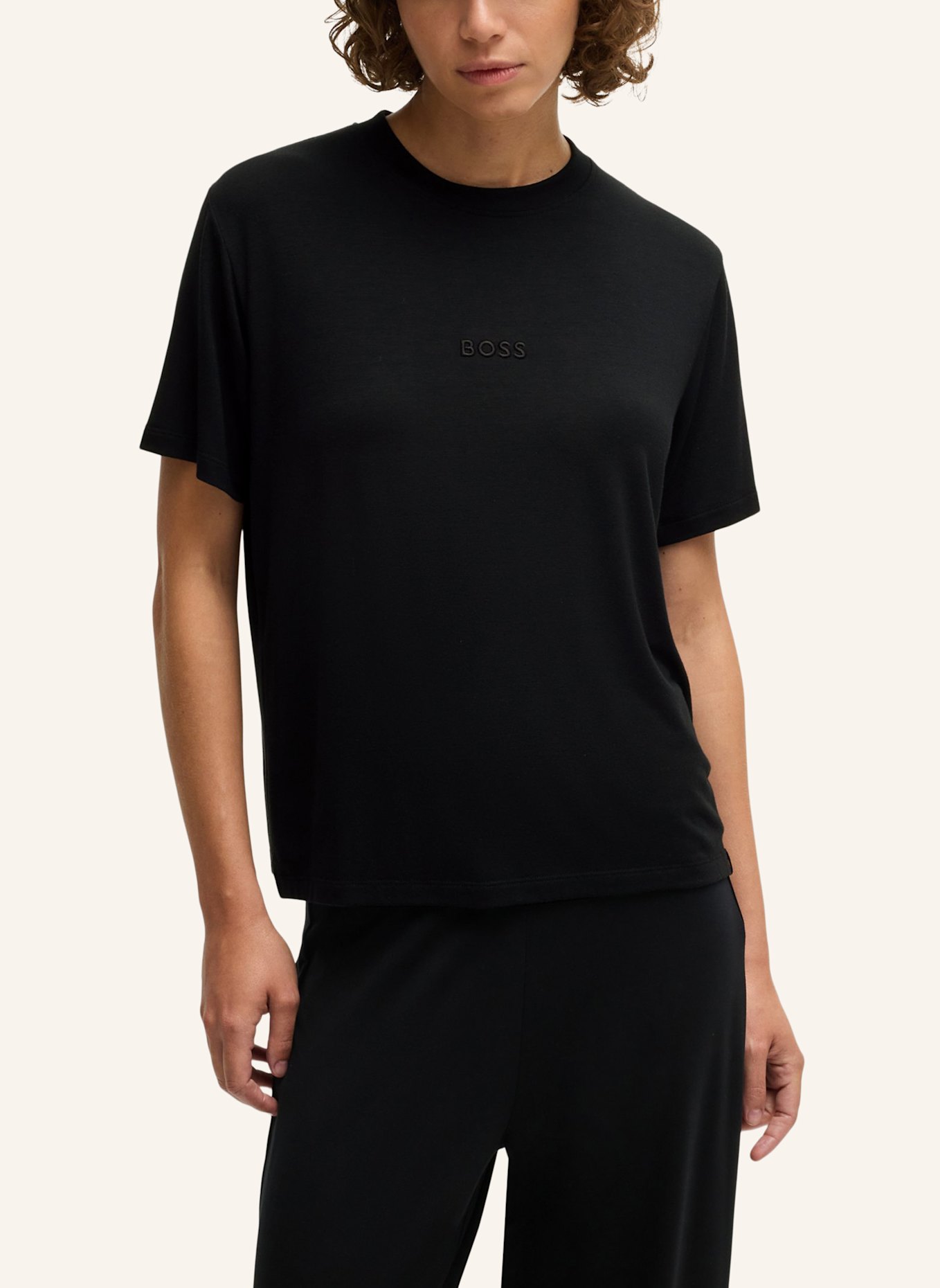 BOSS Loungewear Oberteil SELECT T-SHIRT Regular Fit, Farbe: SCHWARZ (Bild 4)