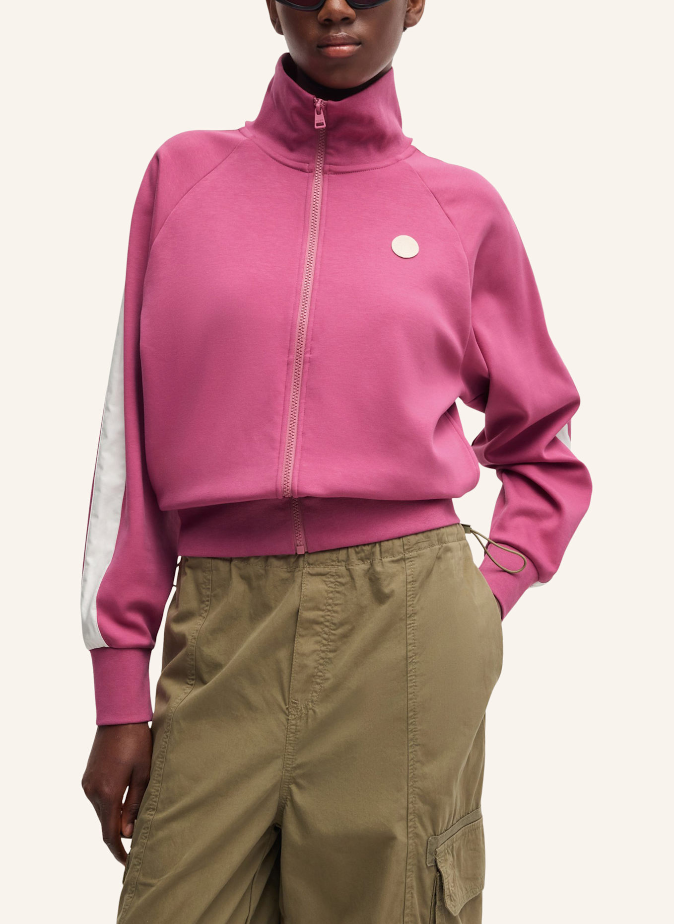 HUGO Sweatshirt DEMILIE_B Relaxed Fit, Farbe: PINK (Bild 4)