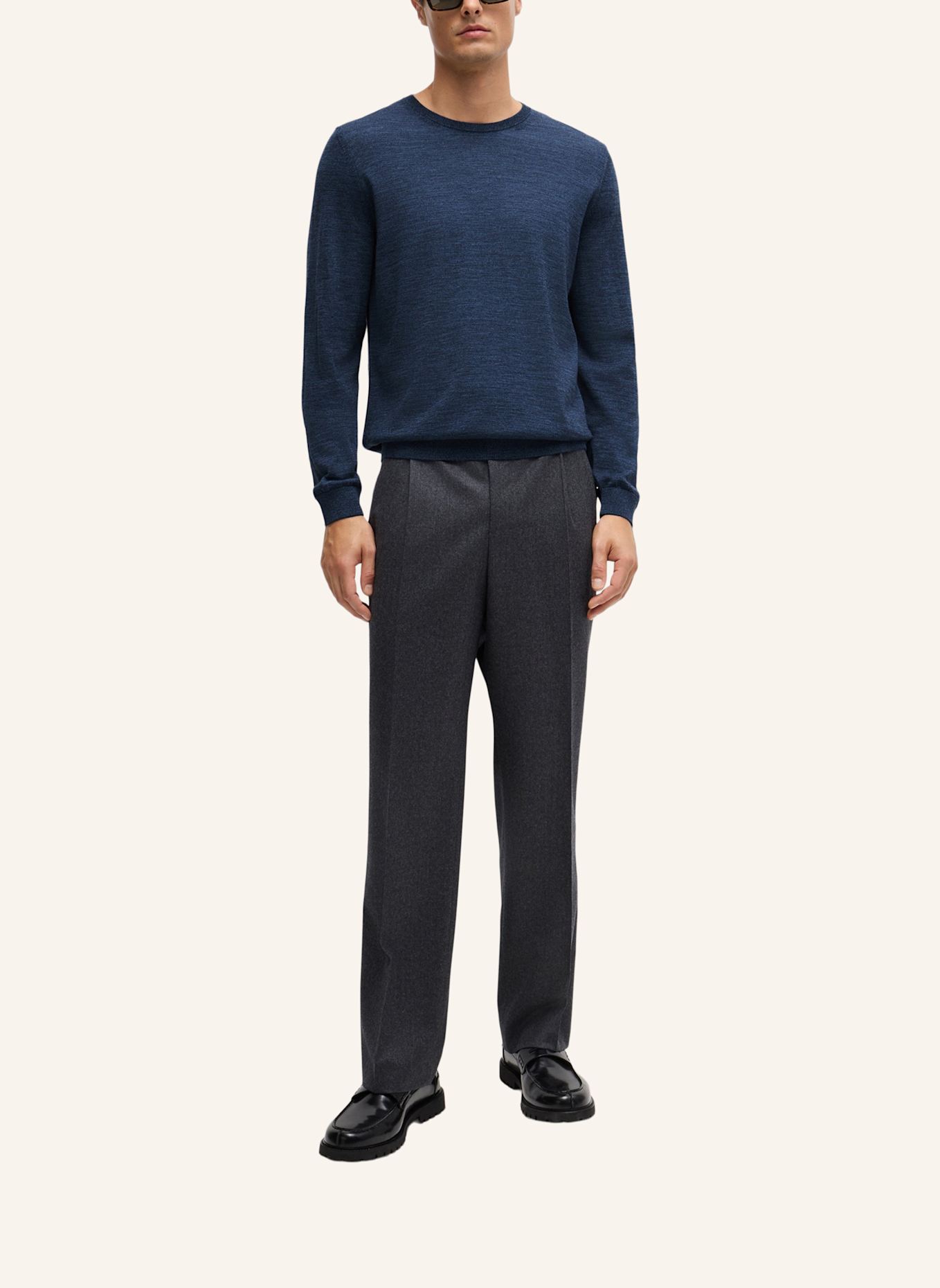 BOSS Pullover LENO-P Slim Fit, Farbe: BLAU (Bild 5)