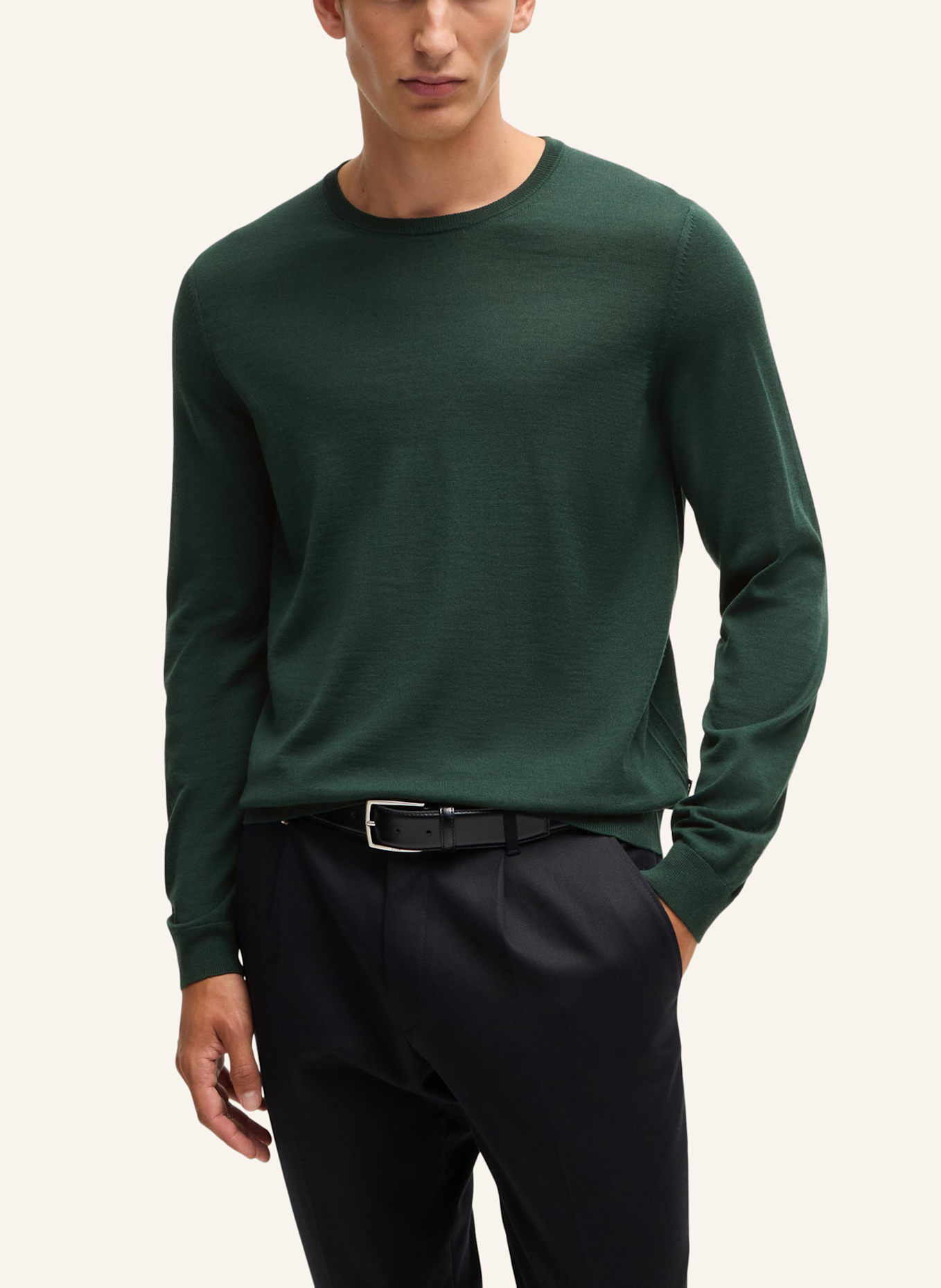 BOSS Pullover LENO-P Slim Fit, Farbe: GRÜN (Bild 4)