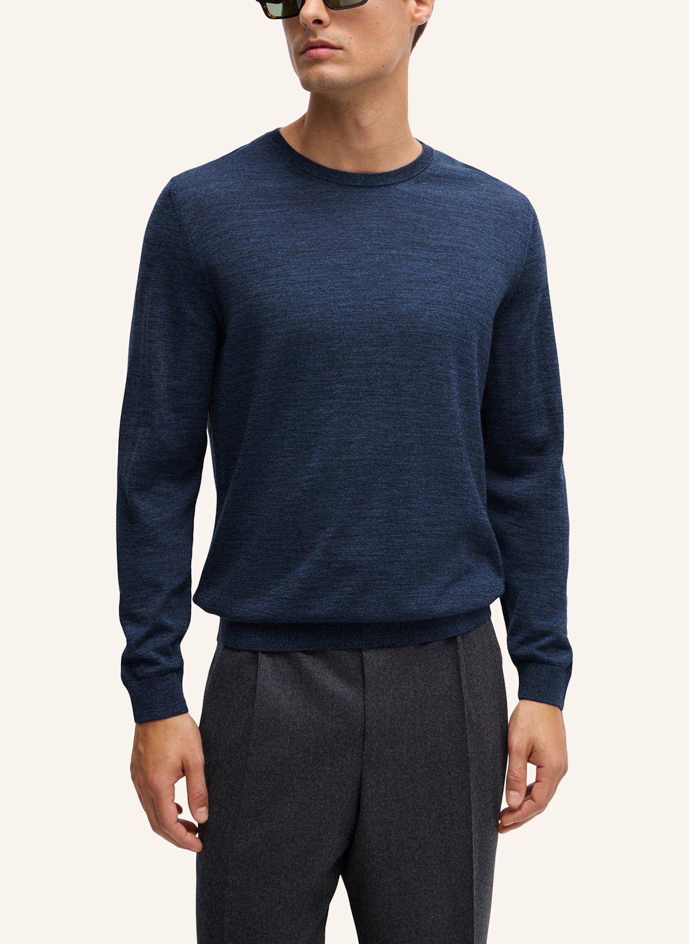 BOSS Pullover LENO-P Slim Fit, Farbe: BLAU (Bild 4)