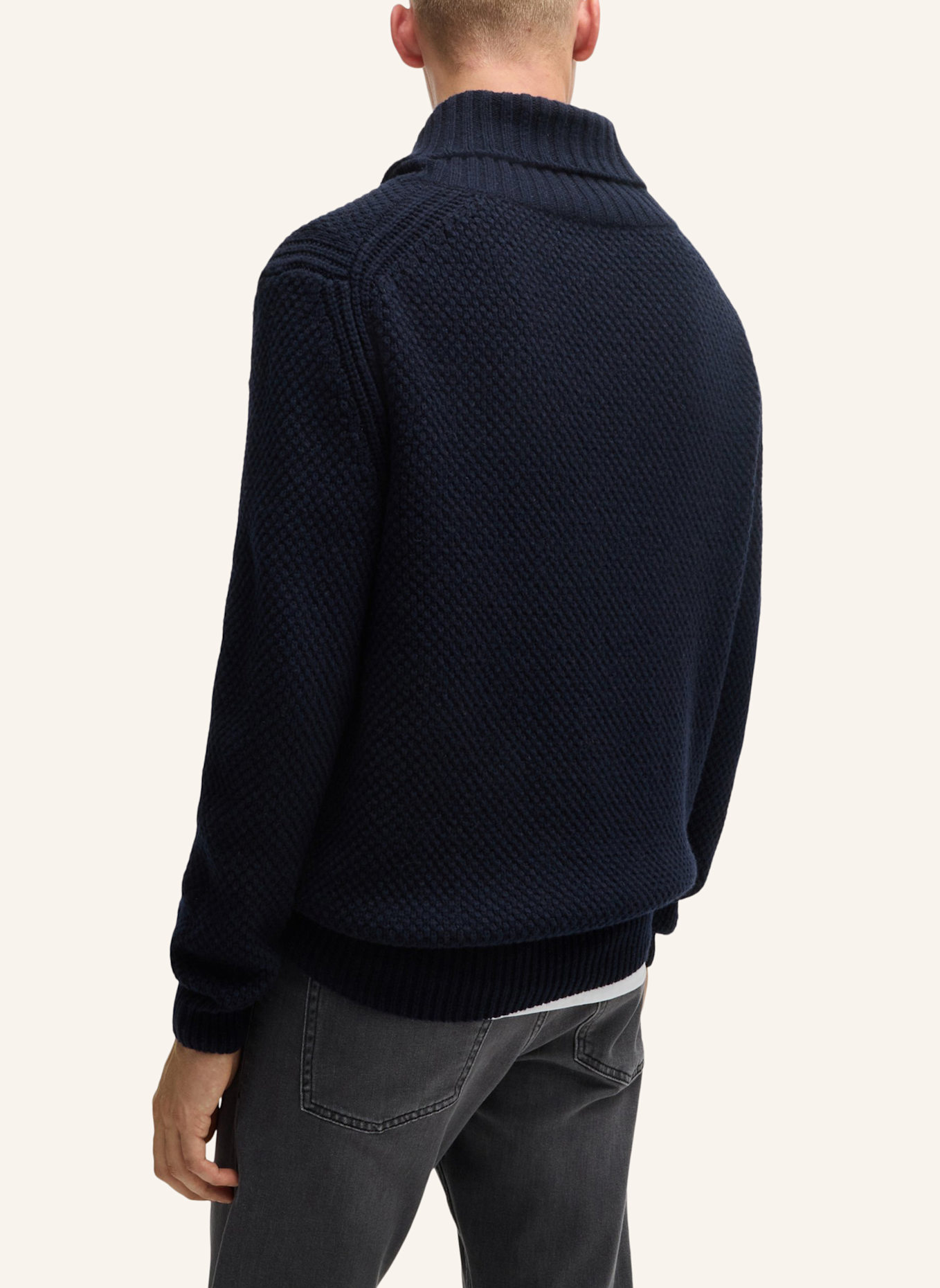 BOSS Pullover AMADON Relaxed Fit, Farbe: DUNKELBLAU (Bild 2)