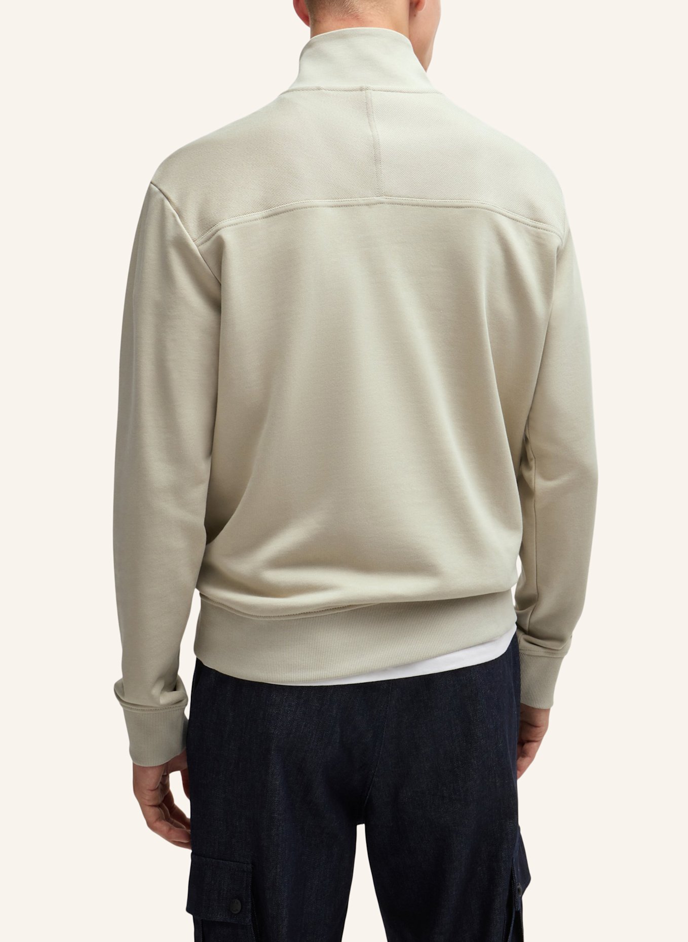 BOSS Sweatshirt ZE_COURDUROY Relaxed Fit, Farbe: BEIGE (Bild 2)